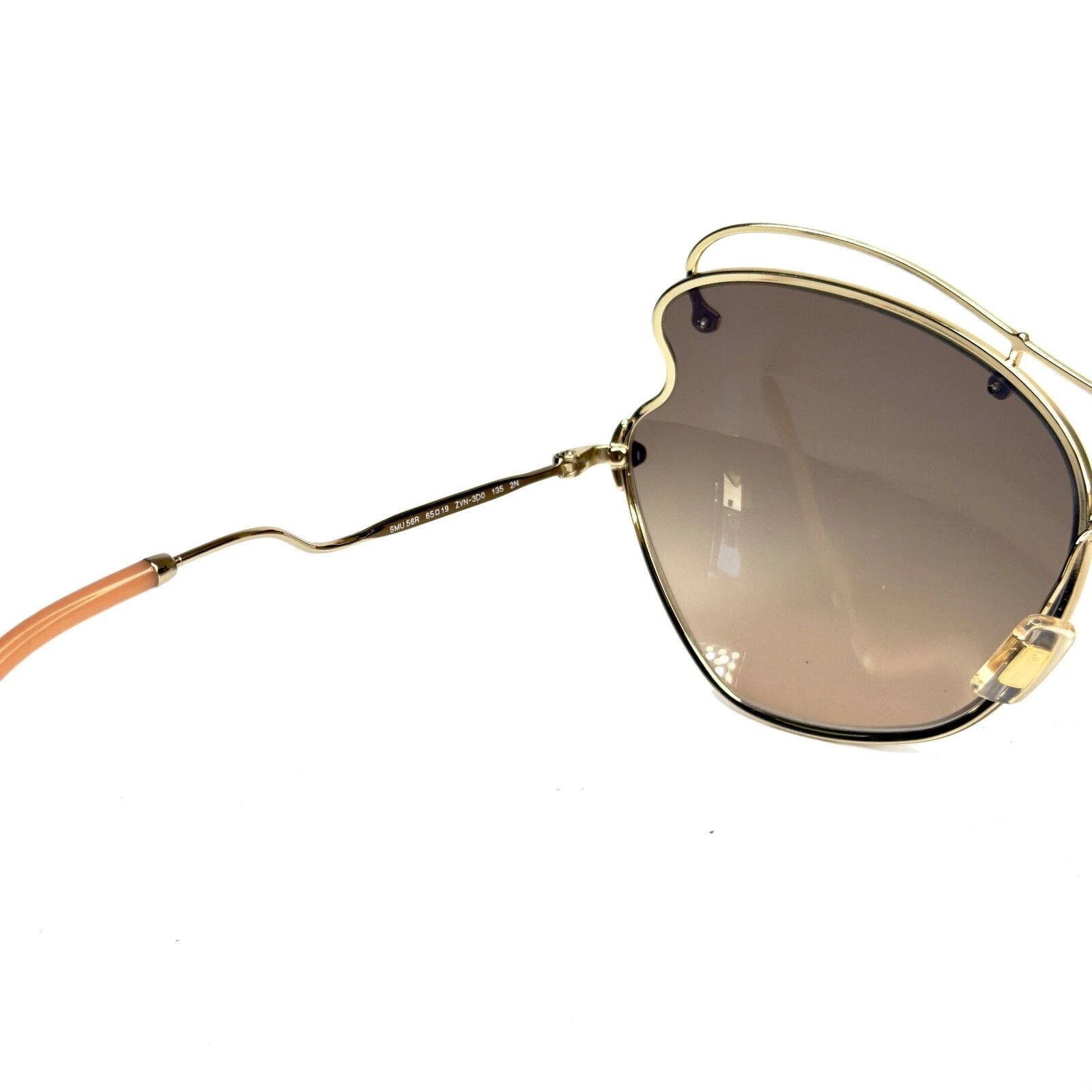 Miu Miu MIU MIU MU56RS SCENIQUE Butterfly 56R Gold Brown Sunglasses Size ONE SIZE - 6 Thumbnail