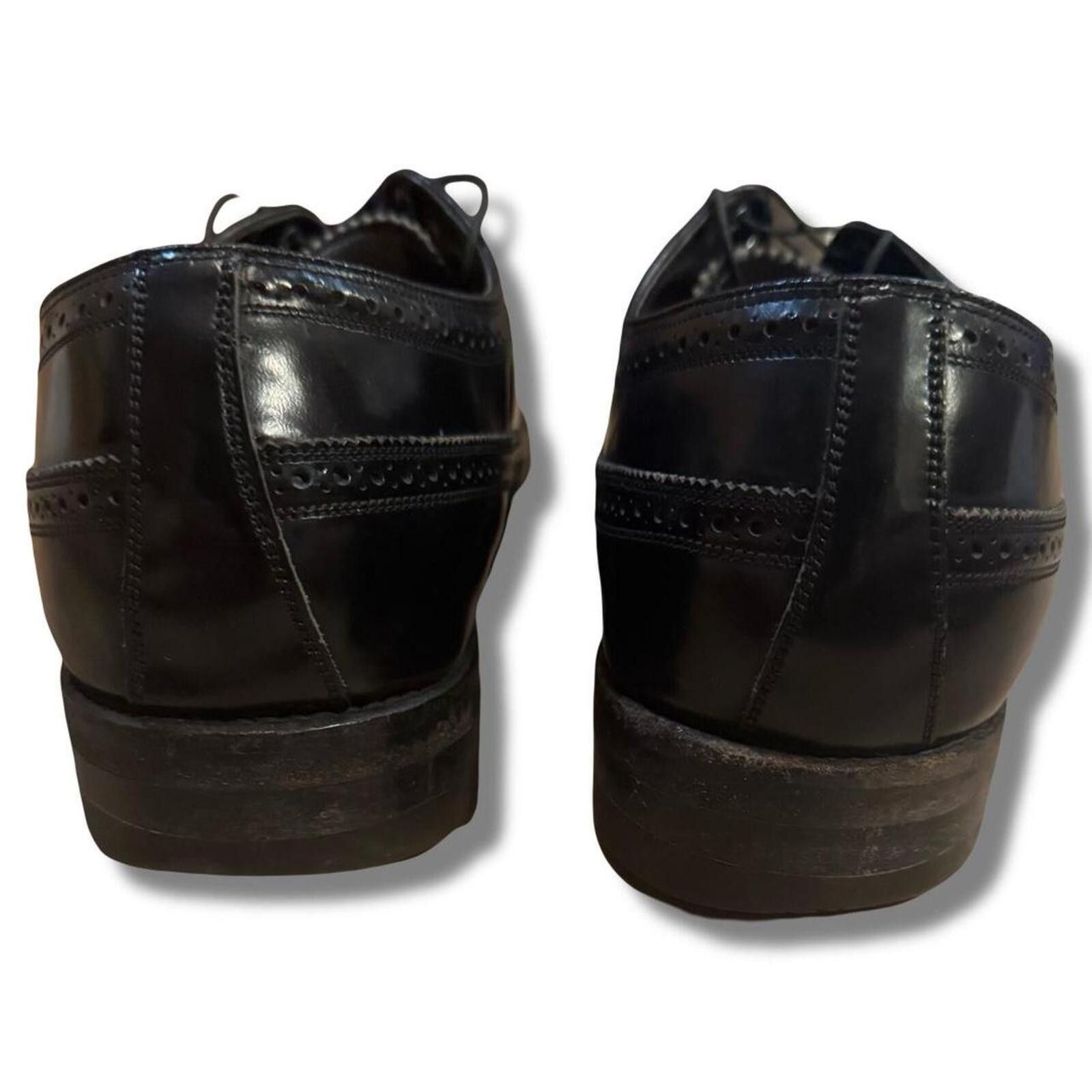 Florsheim Vintage 80s Florsheim Imperial leather wingtip brogues shoes Size US 12 / EU 45 - 4 Thumbnail