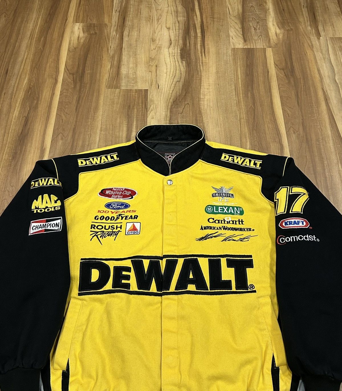 JH Design Vintage JH Designs NASCAR Matt Kenseth DeWalt Racing Jacket Size US XL / EU 56 / 4 - 3 Thumbnail