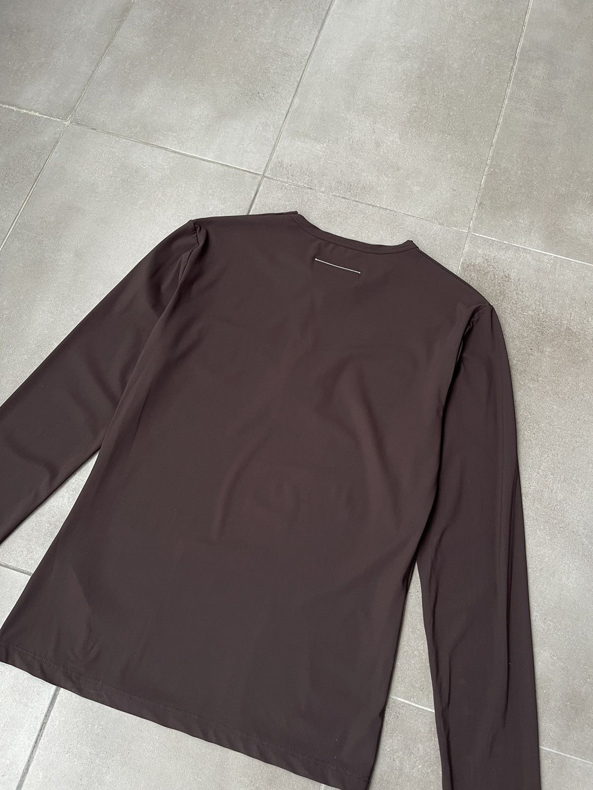 Maison Margiela !DS! SS23 Maison Margiela Printed Logo Chocolate Long Sleeve Size US M / EU 48-50 / 2 - 19 Thumbnail