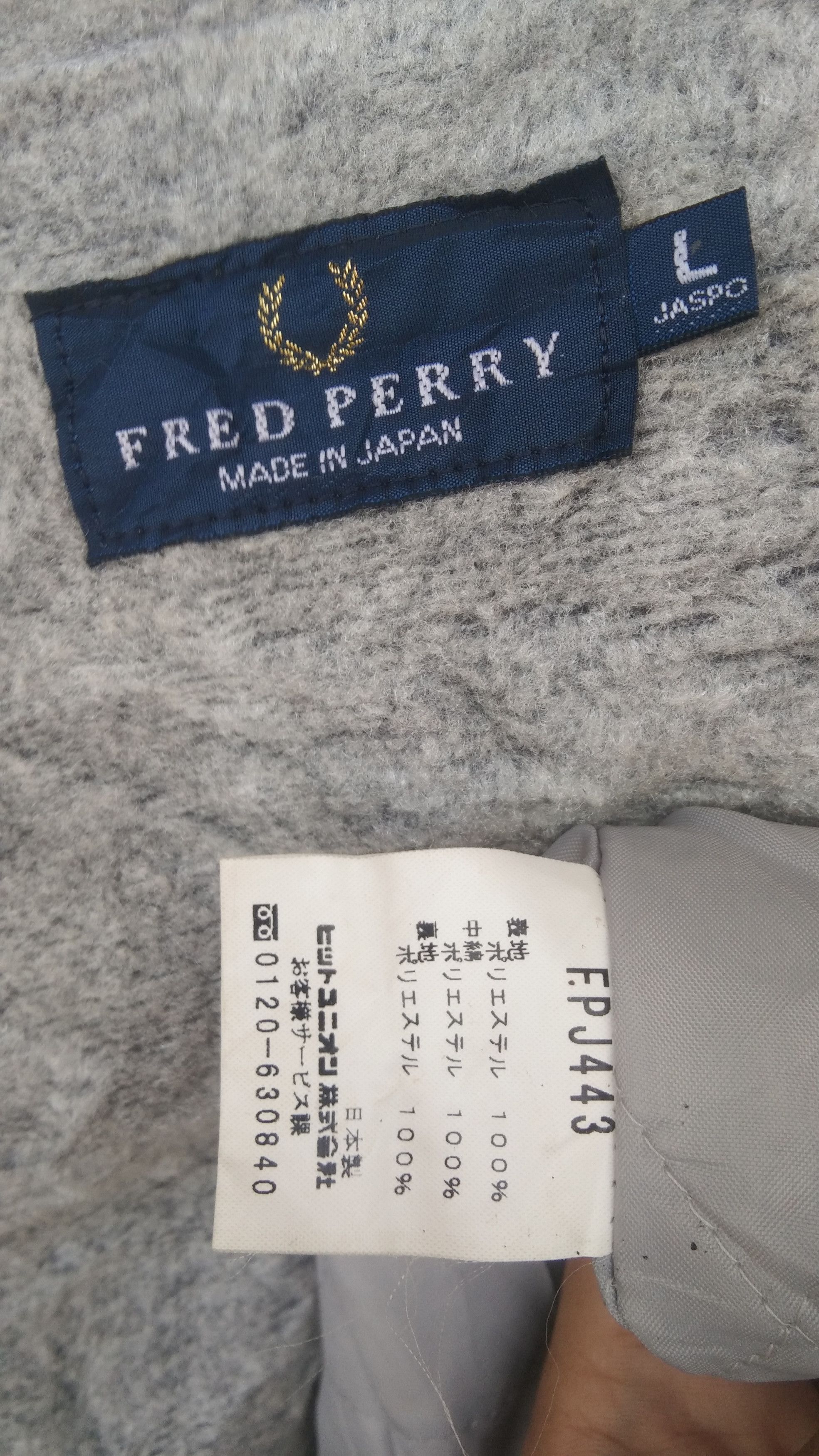 Fred Perry Vtg00s Fred ferry long hoodie jacket Size US L / EU 52-54 / 3 - 7 Thumbnail