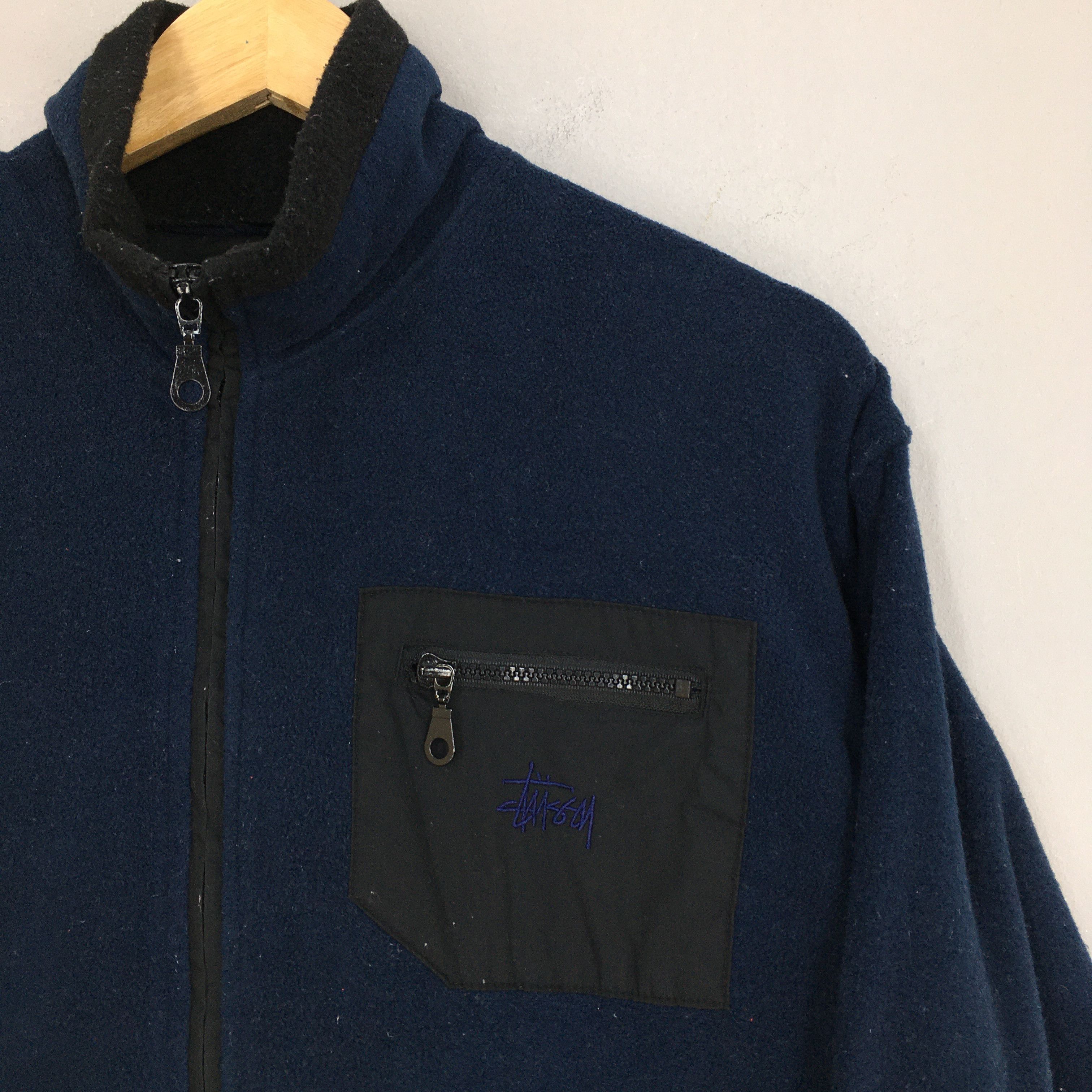 Stussy × Vintage Vintage Stussy Usa Zipper Fleece Sweater Large Size US L / EU 52-54 / 3 - 2 Thumbnail