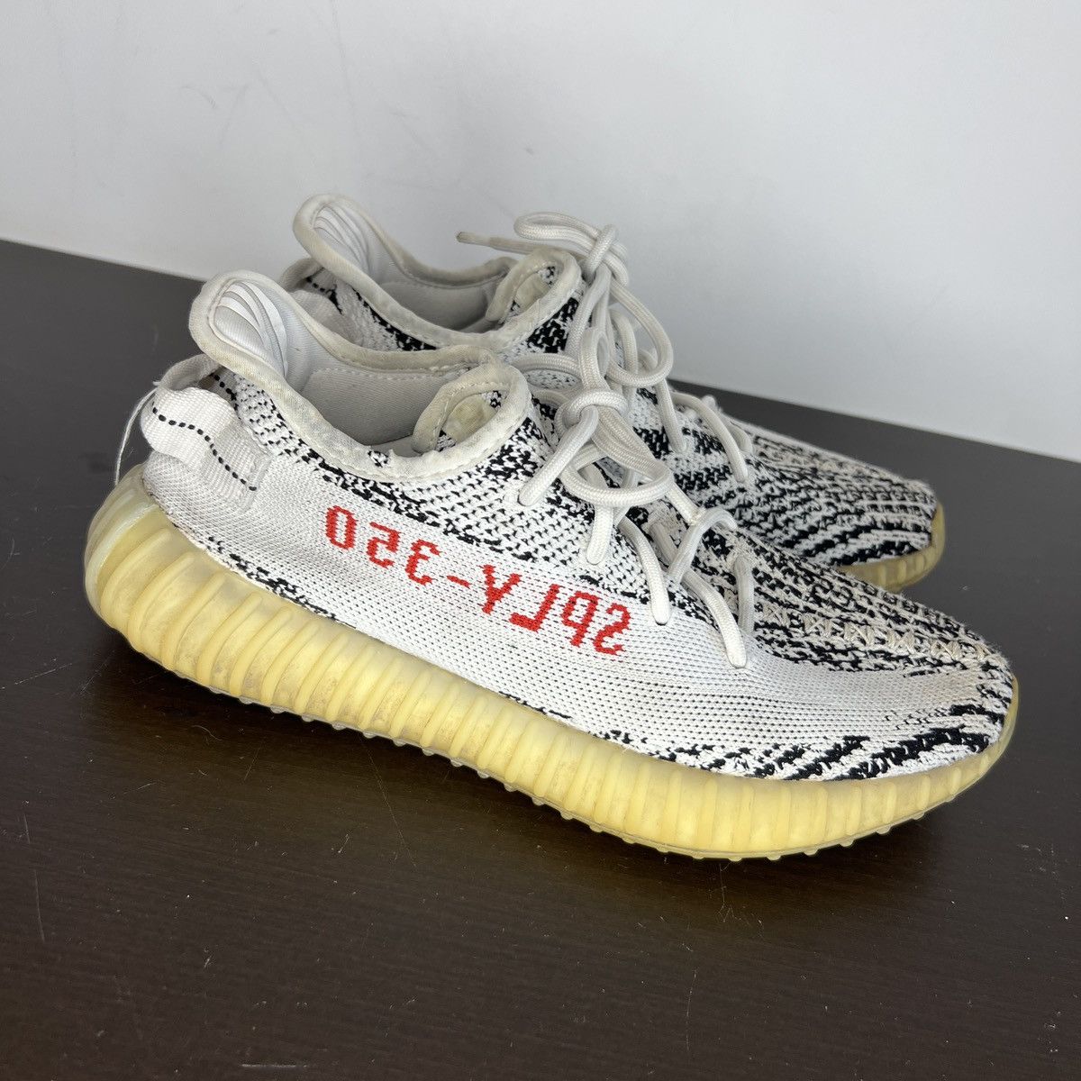 Adidas × Kanye West Adidas Yeezy 350 v2 Zebra shoes Size US 7 / EU 40 - 3 Thumbnail