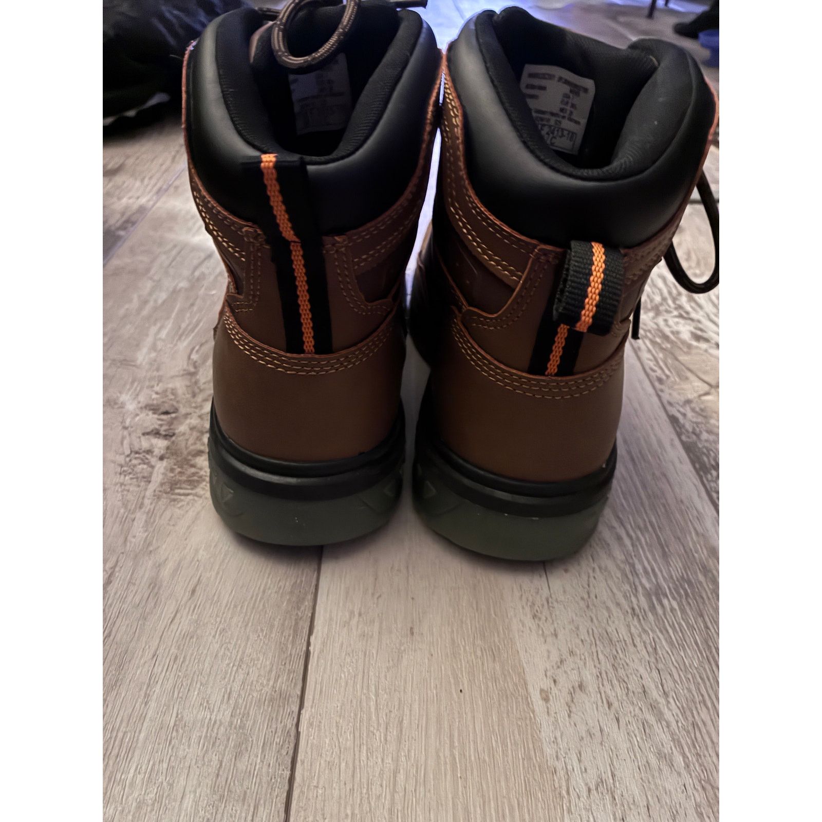 BRAHMIN Brahmans Steel Toe Work Boots Size US 7 / EU 40 - 8 Thumbnail