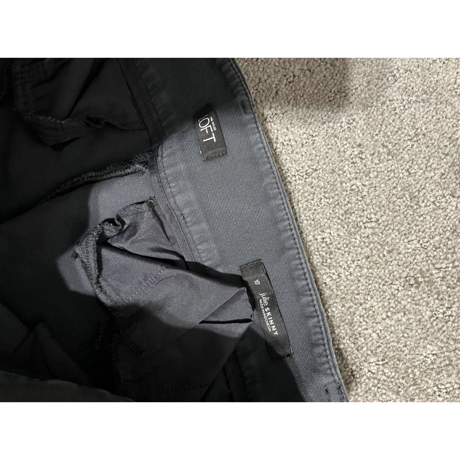 Ann Taylor Ann Taylor Loft Women’s Sz 10 Julie Skinny Dress Pants Gray Casual Workwear City Modern Size 32" / US 10 / IT 46 - 4 Thumbnail