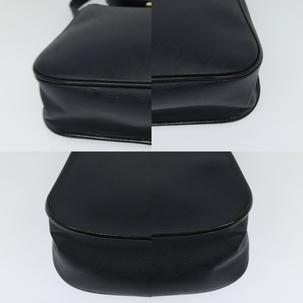 Dior DIOR Honeycomb Canvas Shoulder Bag Pvc Black Gold Size ONE SIZE - 10 Thumbnail