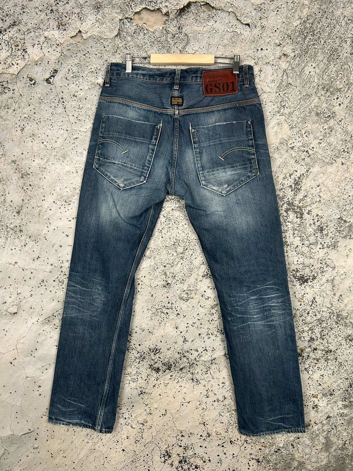 G-Star Vintage G-Star Raw GS01 Blue Denim Pants Baggy Streetwear Size US 33 - 2 Thumbnail