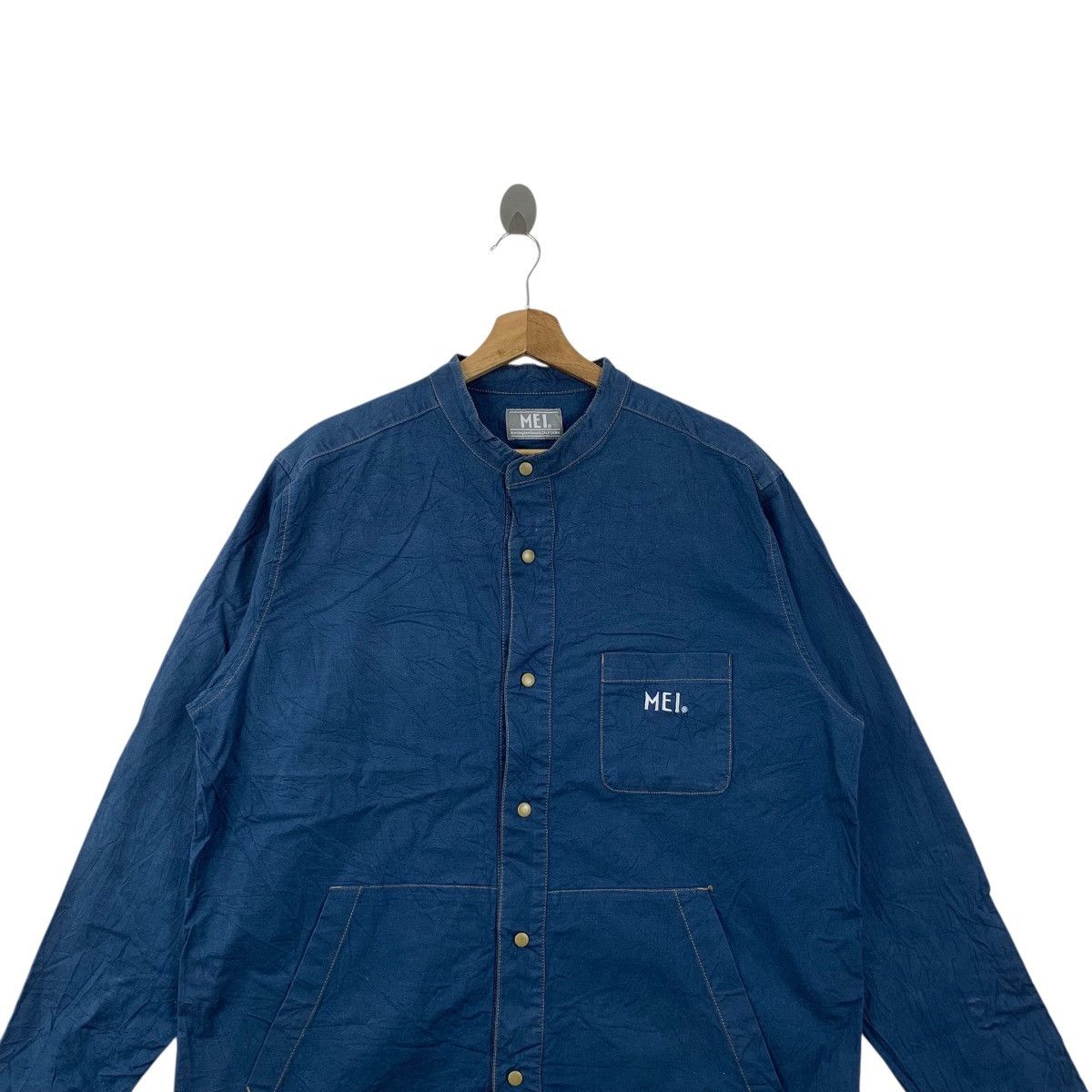 Other MEI CALIFORNIA OUTDOOR Pure Indigo Denim Jeans Jacket Snap Size L / US 10 / IT 46 - 2 Thumbnail