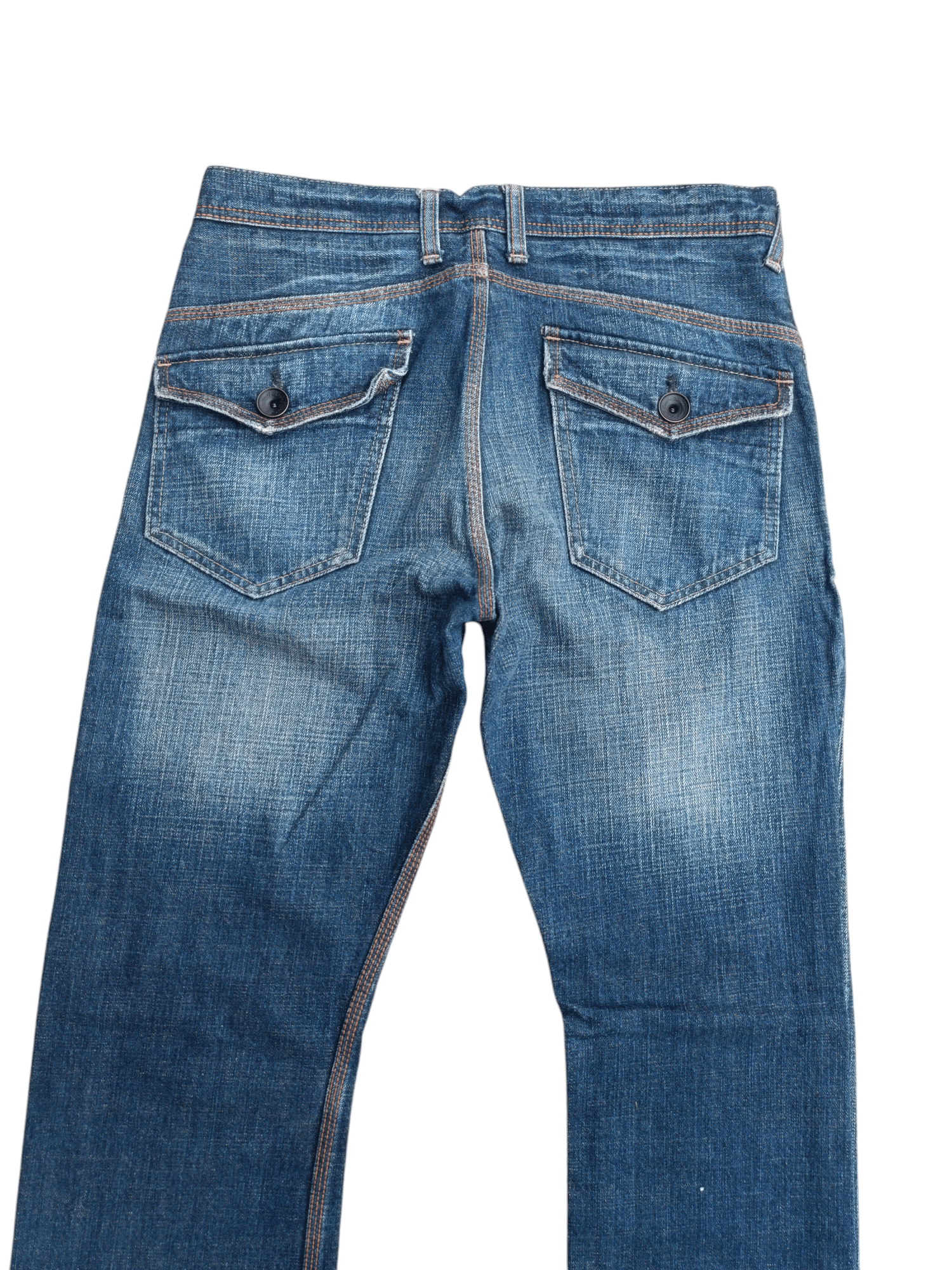 Japanese Brand × Uniqlo 🟦 UJ Jean Selvedege Indigo Whiskers Denim Uniqlo Jeans Size US 30 / EU 46 - 3 Thumbnail