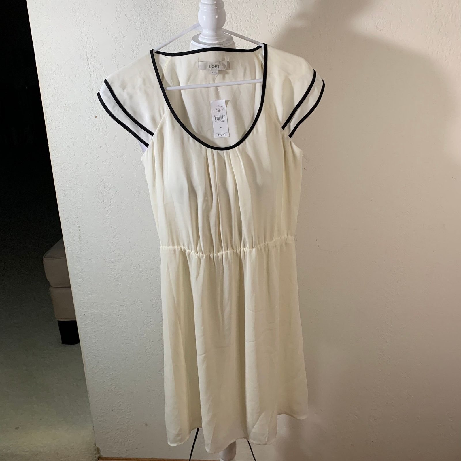 Loft Loft Women's White Dress Size 4 (NWT) Size S / US 4 / IT 40 - 7 Thumbnail
