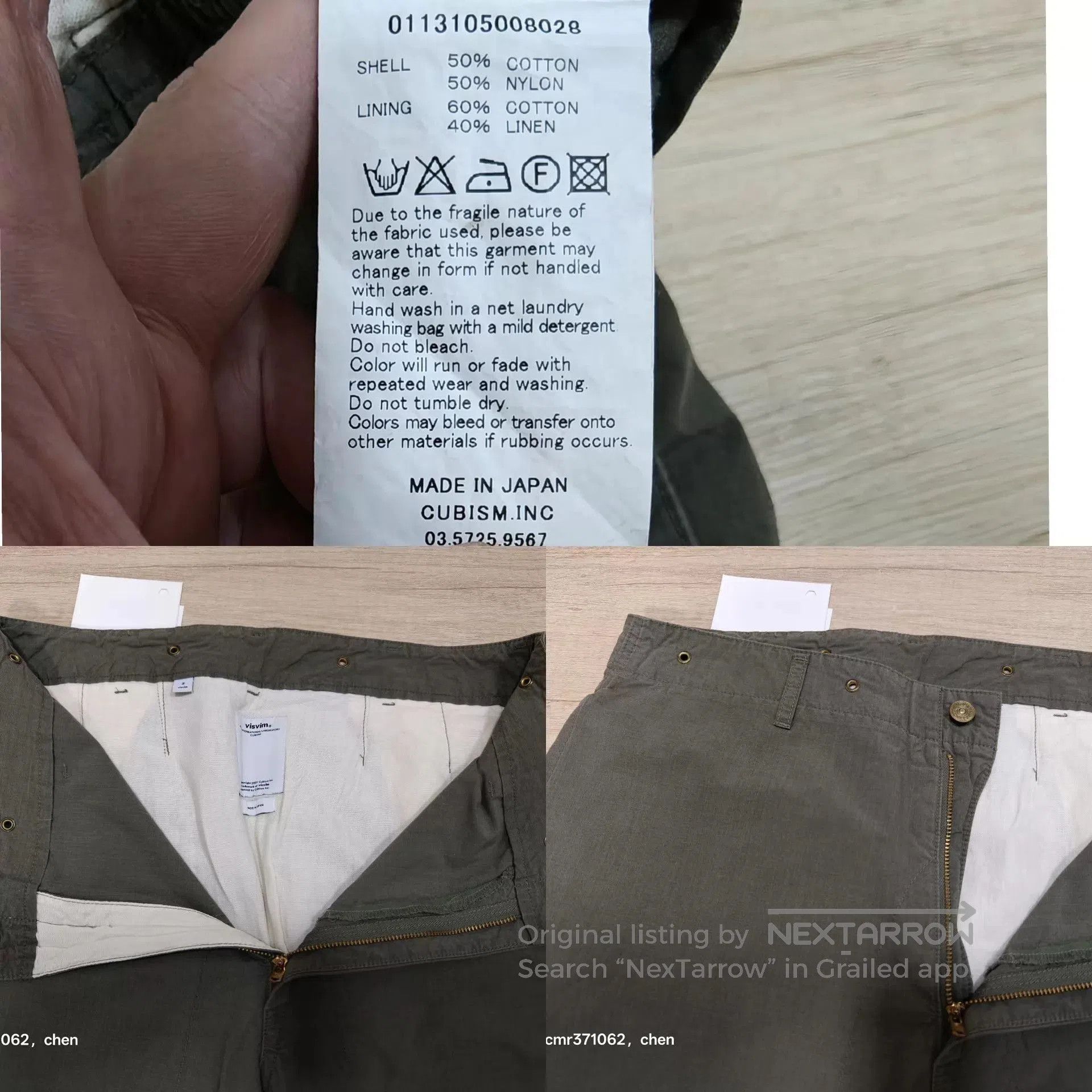 Visvim Green Casual Cargo Pants Size 32. Size US 32 / EU 48 - 8 Thumbnail