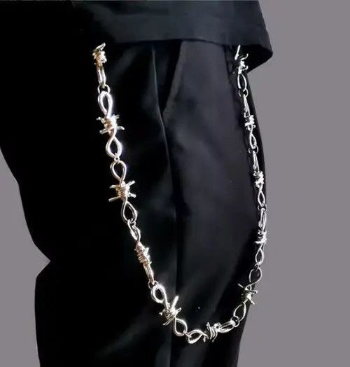 Jewelry Barb Wire Wallet Chain Size ONE SIZE - 6 Thumbnail