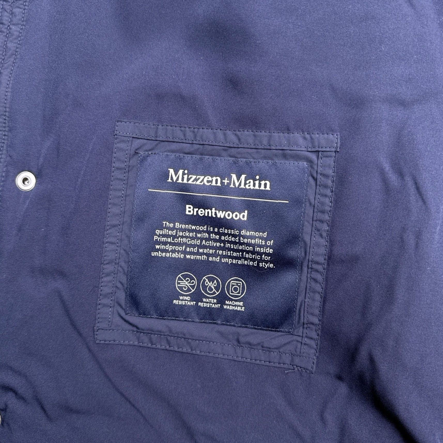 Mizzen+Main Mizzen + Main Brentwood Quilted Jacket Mens M Navy Primaloft New Size US M / EU 48-50 / 2 - 4 Thumbnail
