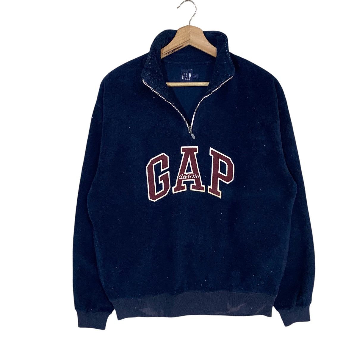 Gap 🔥GAP SPELL OUT LOGO HALF ZIP WOOL PULL OVER SWEATSHIRT Size US S / EU 44-46 / 1 - 2 Thumbnail