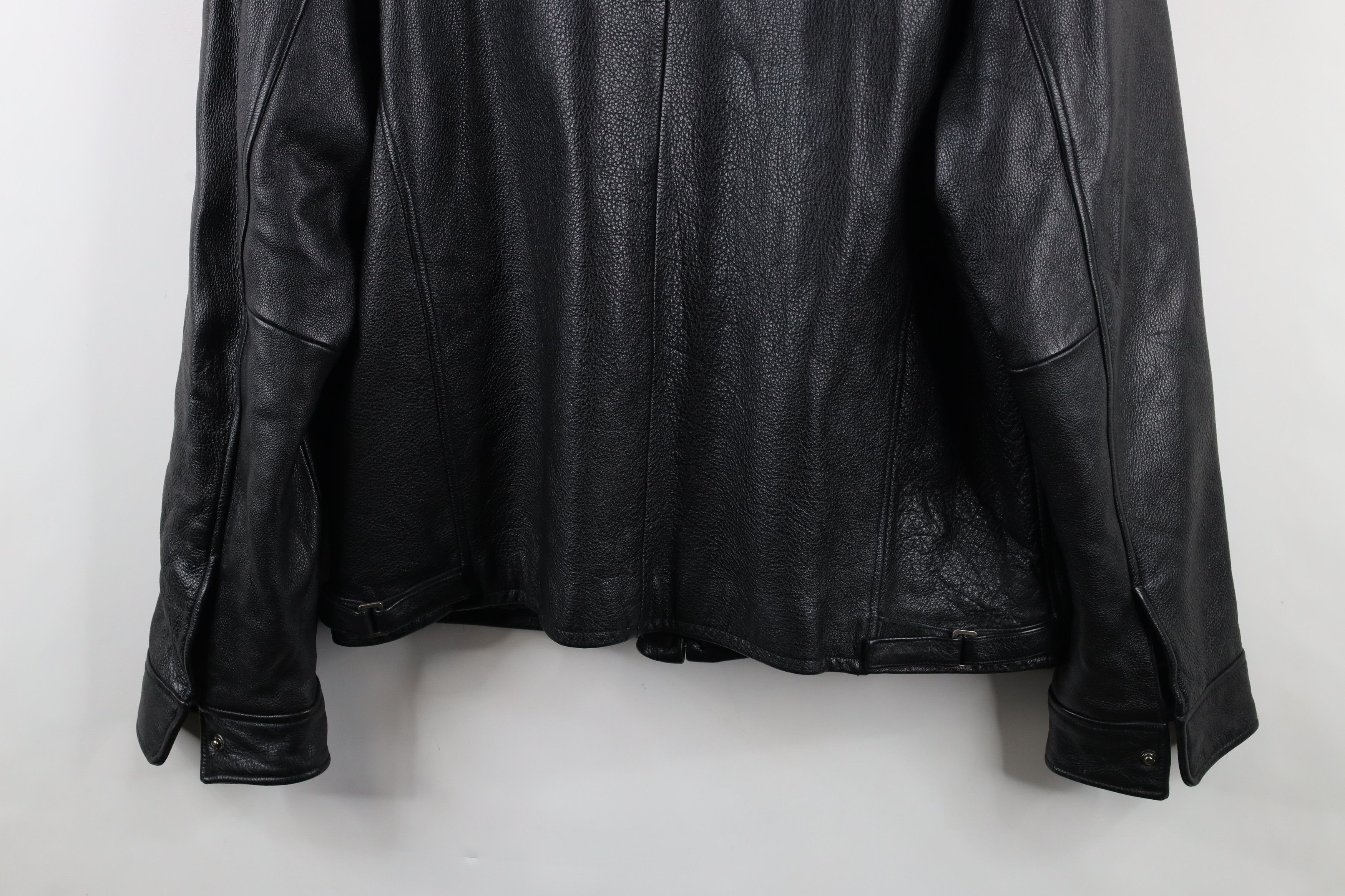 Guess × Vintage Vintage Y2K Guess Heavyweight Leather Collared Jacket Black Size US L / EU 52-54 / 3 - 15 Thumbnail