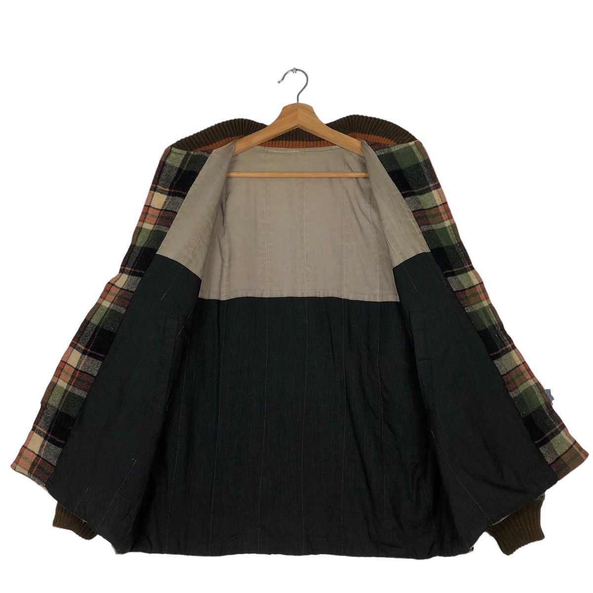 Beauty Beast 🔥90’s Vtg Flannel Wool Jacket Tartan Design Issey Miyake Size US L / EU 52-54 / 3 - 11 Thumbnail