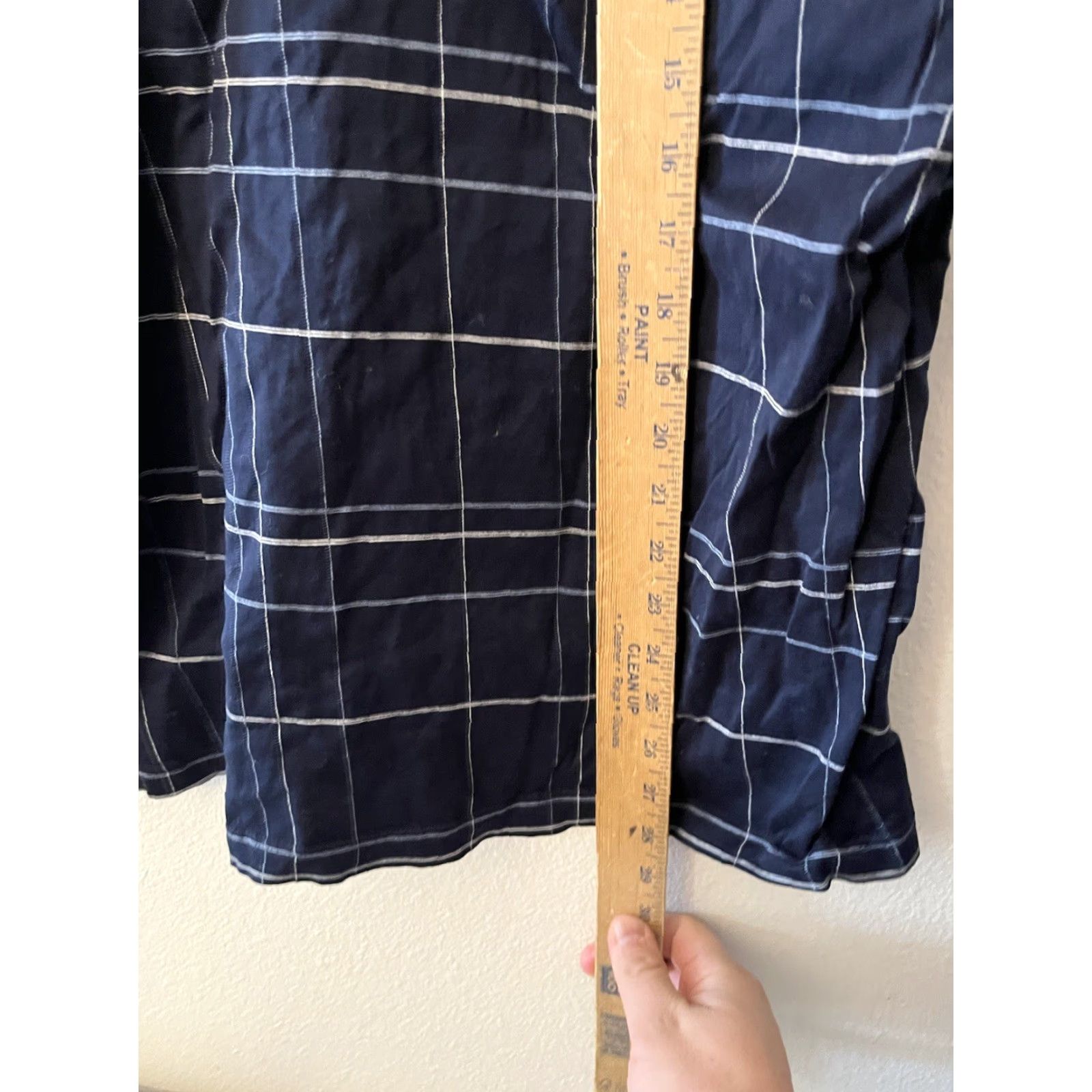 Izod IZOD GOLF POLO SHIRT Men's Size Medium Navy Blue Plaid Wash Casual Size US M / EU 48-50 / 2 - 4 Thumbnail