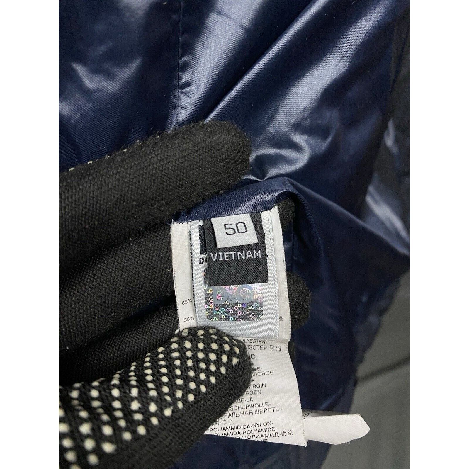 Dolce & Gabbana Dolce&Gabbana Men's Blue Quilted Sportcoat Jacket Size 50 Size US M / EU 48-50 / 2 - 12 Thumbnail