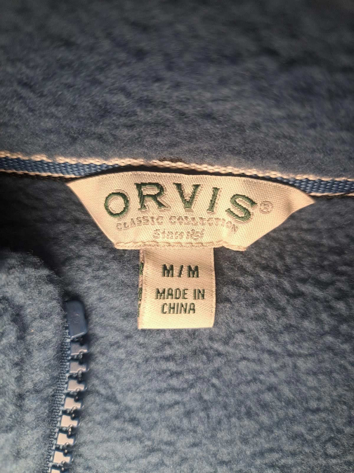 Orvis Orvis Fleece Jacket Mens Medium Blue Full Zip Size US M / EU 48-50 / 2 - 2 Thumbnail
