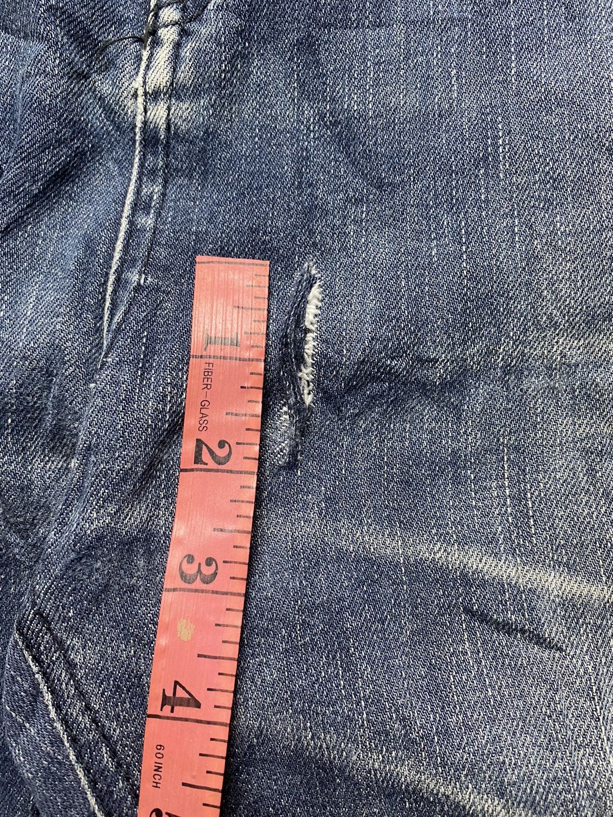 Beams Plus × Hysteric Glamour × Japanese Brand Vintage Beams Co Ltd Faded Distress Skinny Jeans Size US 32 / EU 48 - 8 Thumbnail