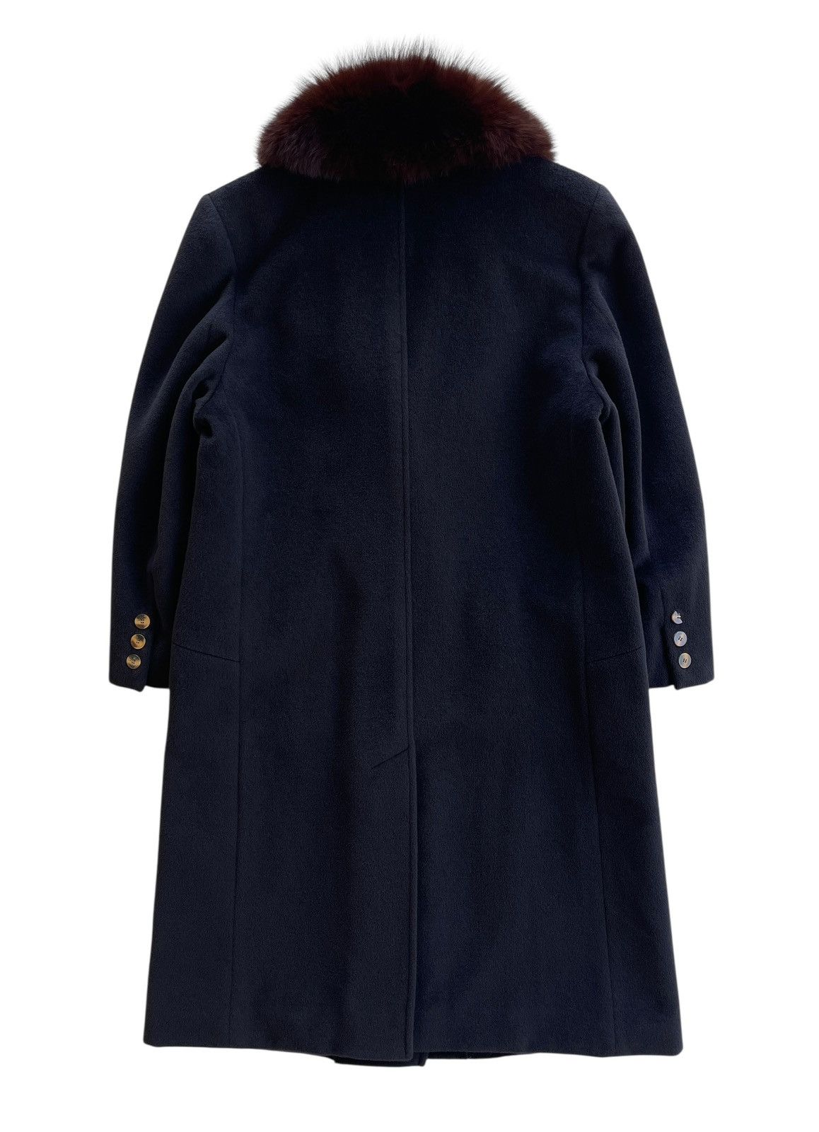 Vintage 70s Pierrette B Wool Luxury Fur Coat Size XL / US 12-14 / IT 48-50 - 2 Thumbnail