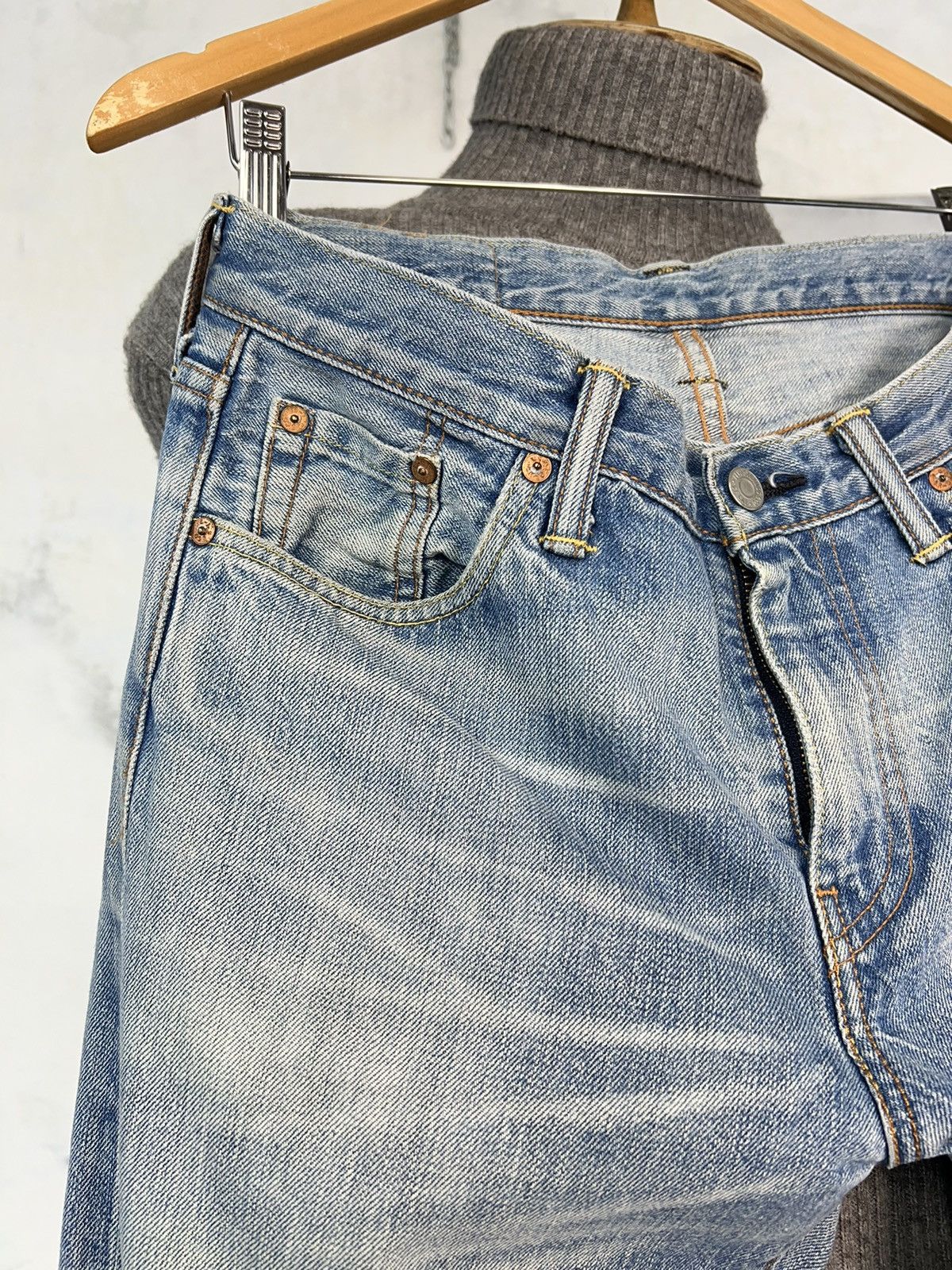 Levi's Levis Blue Selvage Denim Jeans Size 30 Size US 30 / EU 46 - 7 Thumbnail