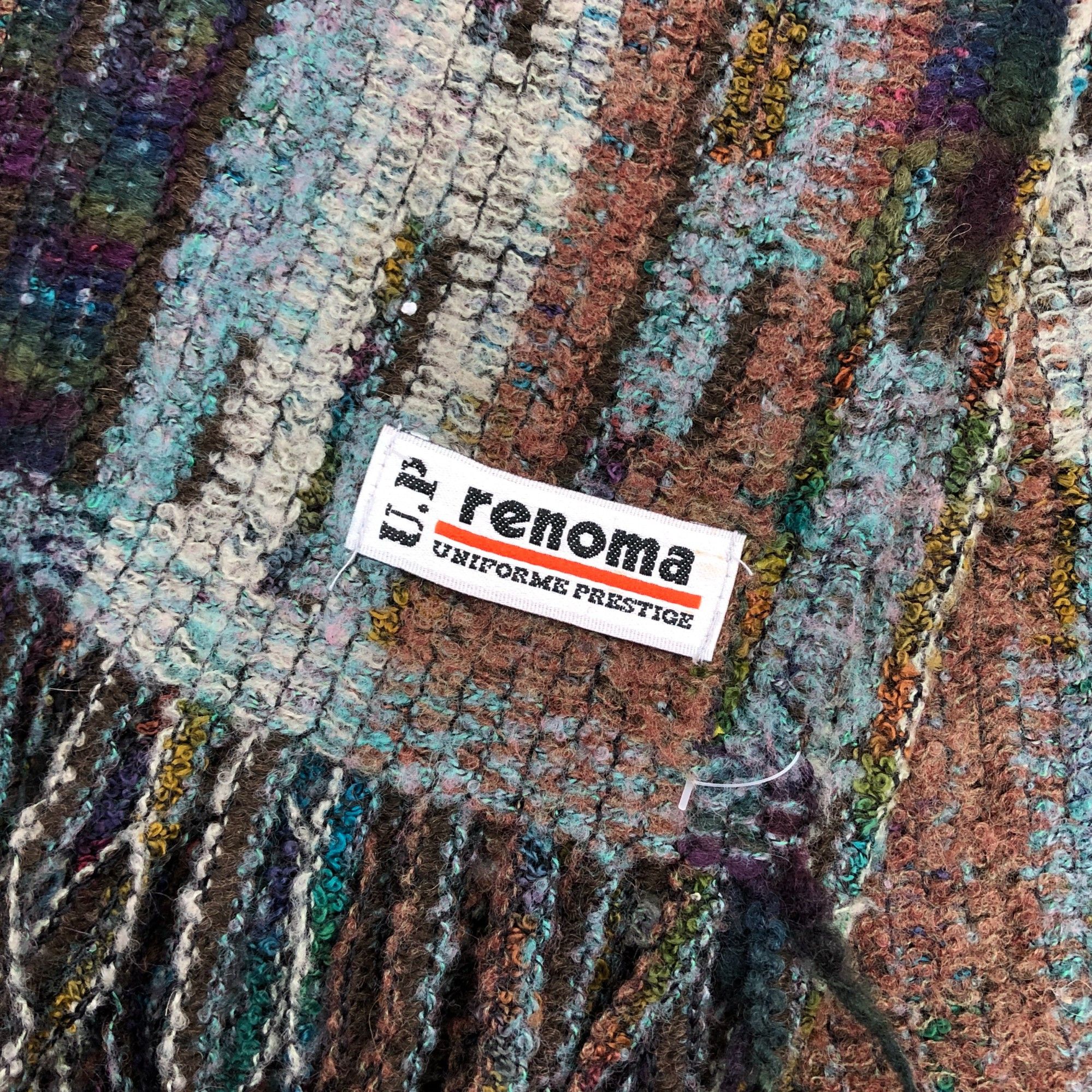 Renoma Vintage 90s Renoma Scarf Muffler Wool Cashmere Scarves Size ONE SIZE - 6 Thumbnail