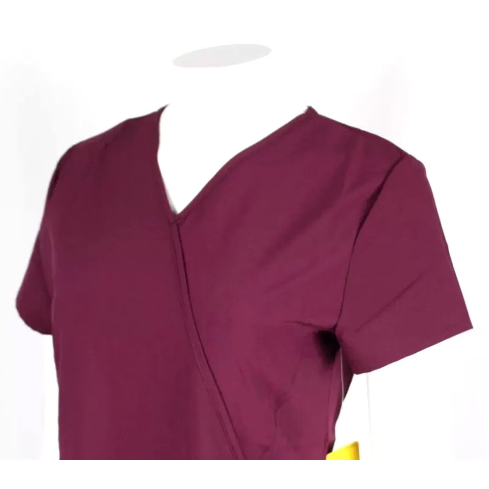 Vintage Tag Scrubs Women's Scrub Top Kate Short Sleeve XS Burgundy Size XS / US 0-2 / IT 36-38 - 4 Thumbnail