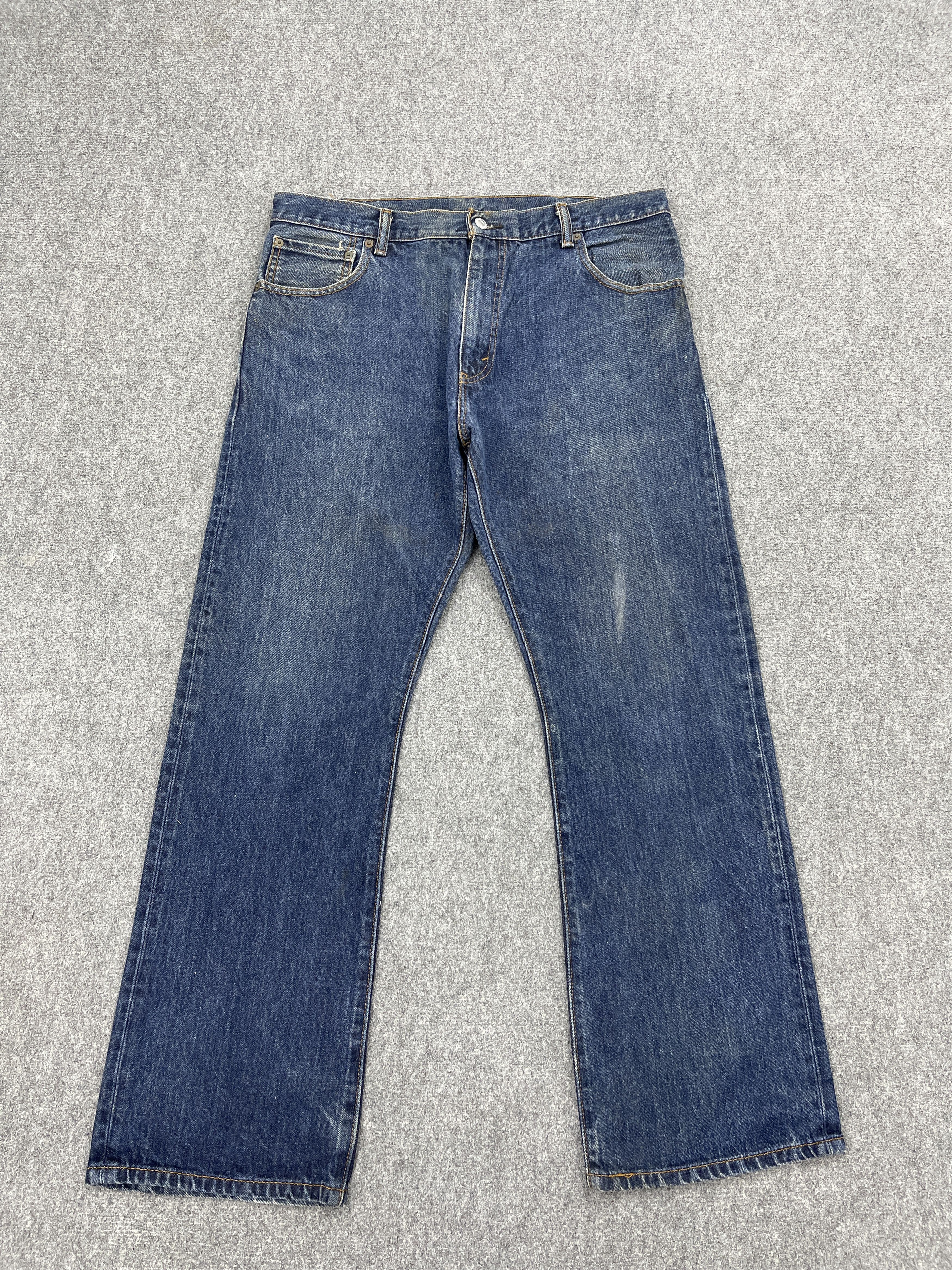 Levi's Vintage Levis 517 Bootcut Blue Denim Jeans DP2576 Size US 35 - 1 Thumbnail