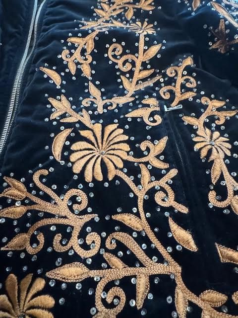 Dries Van Noten Dries Van Noten FW18 Blue Sequin Embroidered Bomber Jacker Size US M / EU 48-50 / 2 - 11 Thumbnail