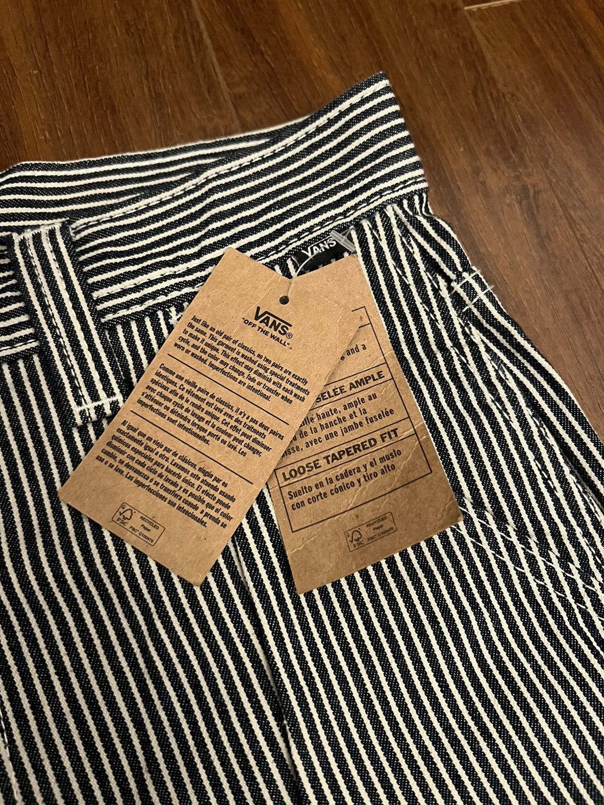 Vans BNWT Vans Hickory Stripe Drill Chore Carpenter Pants Size US 29 - 7 Thumbnail