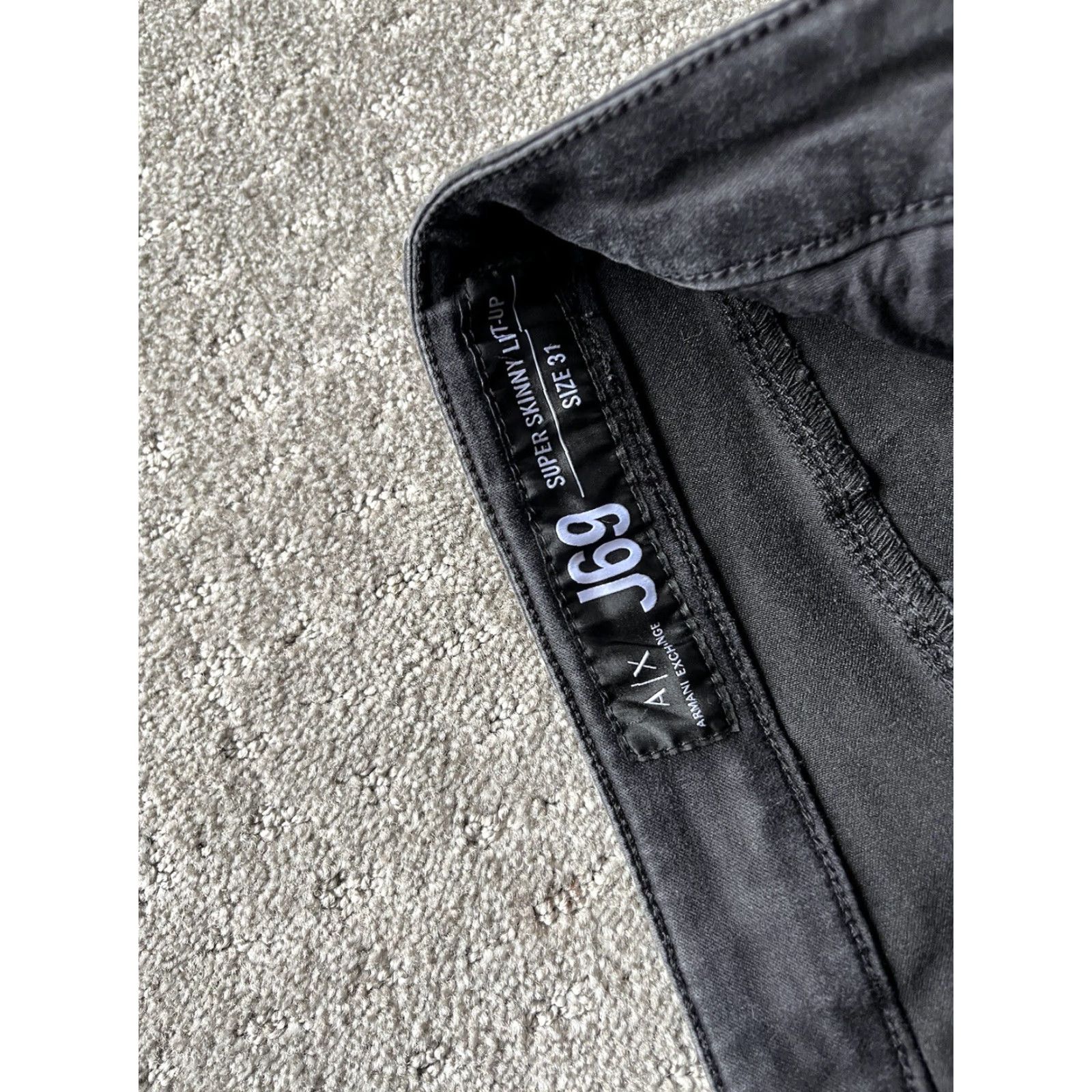 Armani Exchange Armani Exchange Jeans J69 Super Skinny Lift-up 5 Pockets Black 31 Women's Size 24" / US 00 / IT 34 - 5 Thumbnail