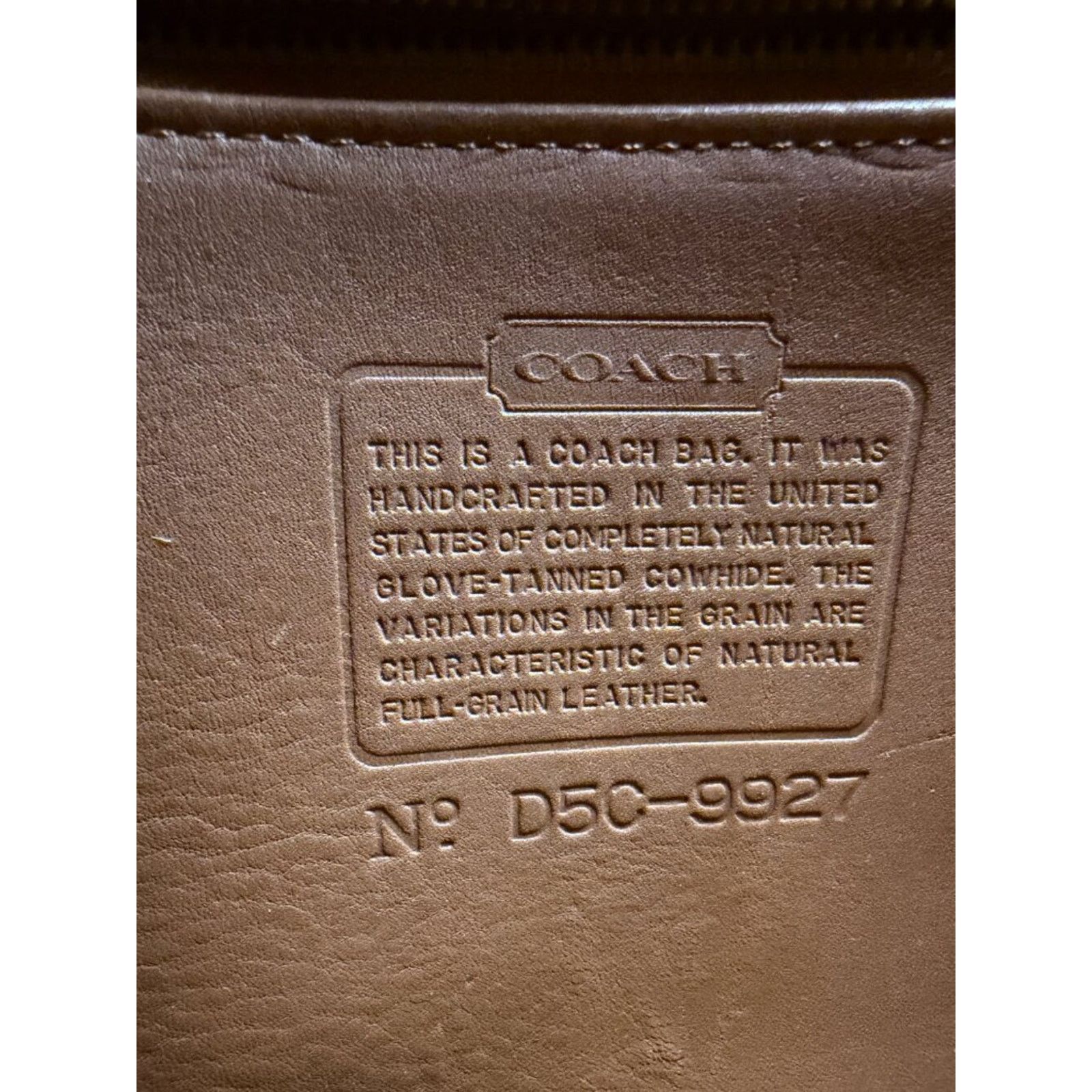 Coach Vintage Coach British Tan Leather Crossbody Messenger Bag Size ONE SIZE - 5 Thumbnail