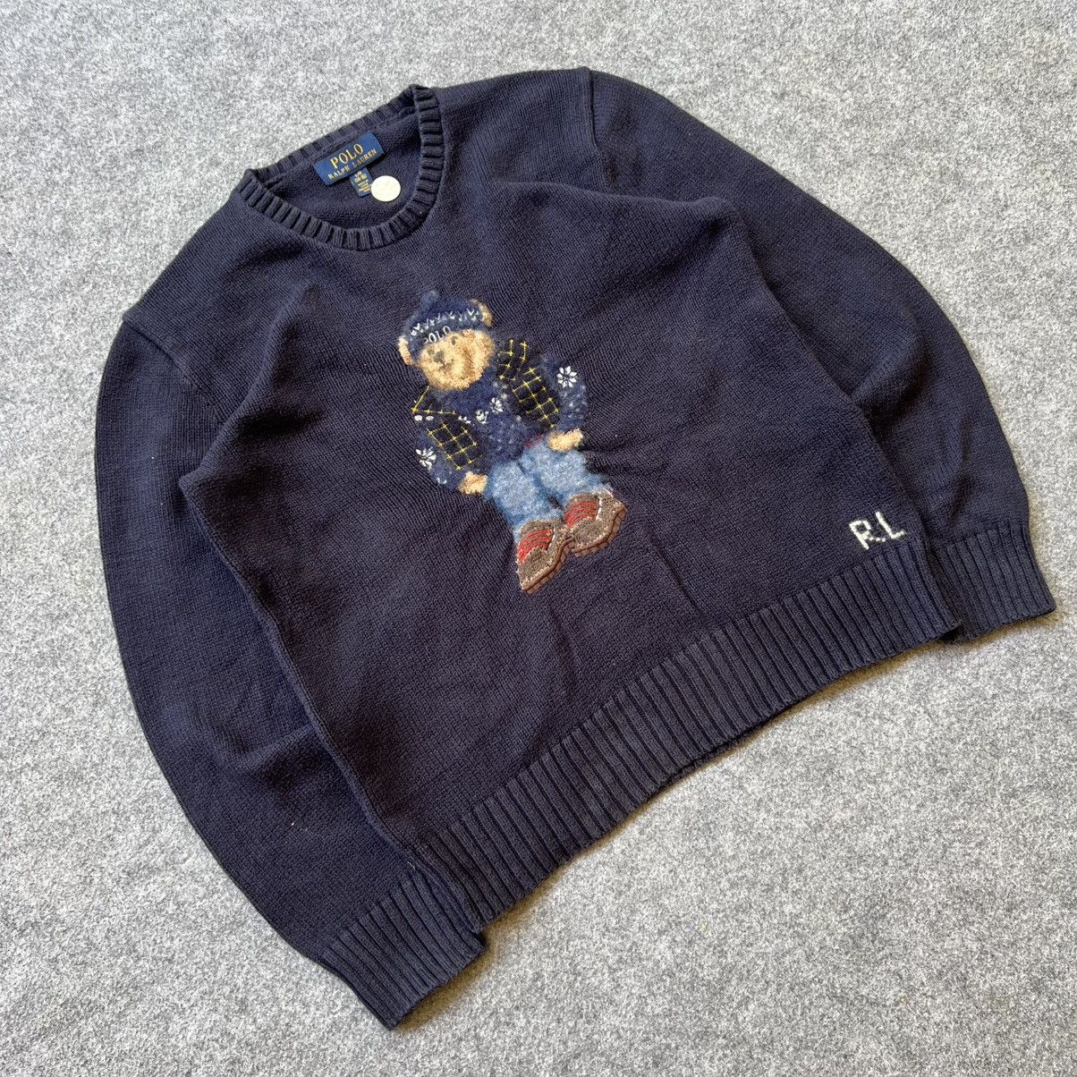 Ralph Lauren 💥RARE💥 Vintage Polo Ralph Lauren Bear knit Sweater Size US S / EU 44-46 / 1 - 2 Thumbnail