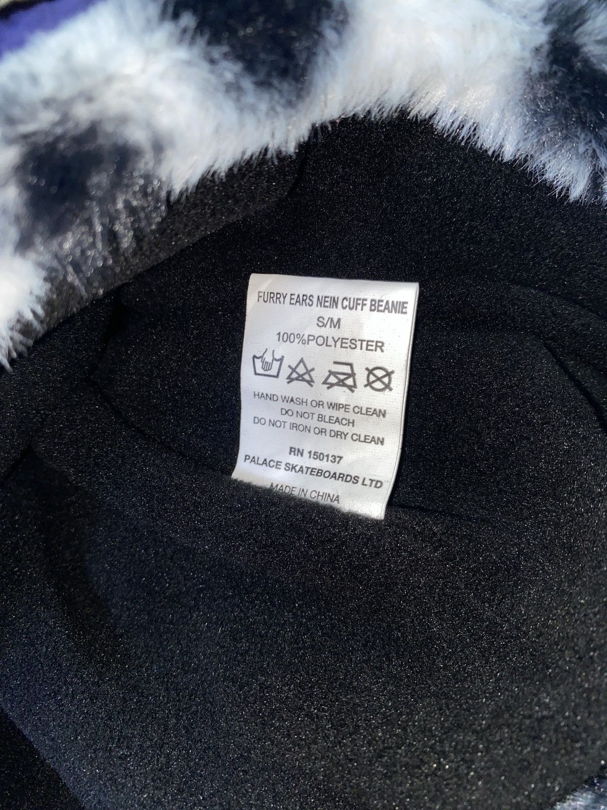 帽子 S/M PALACE Furry Ears Nein Cuff Beanie 帽子 PALACE FURRY EARS NEIN CUFF BEANIE S/M FURRY EARS NEIN
