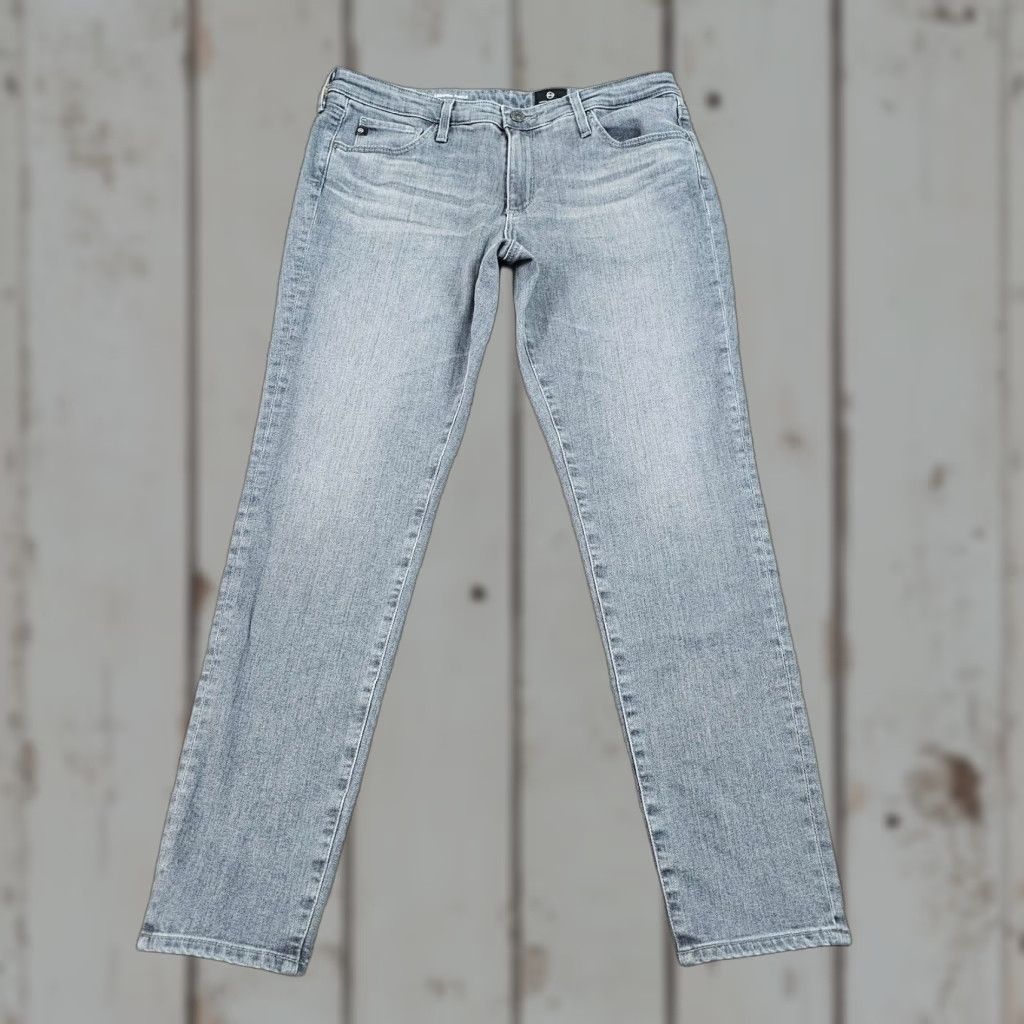 Vintage AG Adriano Goldschmied Jeans Women 30 Gray Ankle Skinny Stretch 30x28 Size 30" / US 8 / IT 44 - 1 Thumbnail