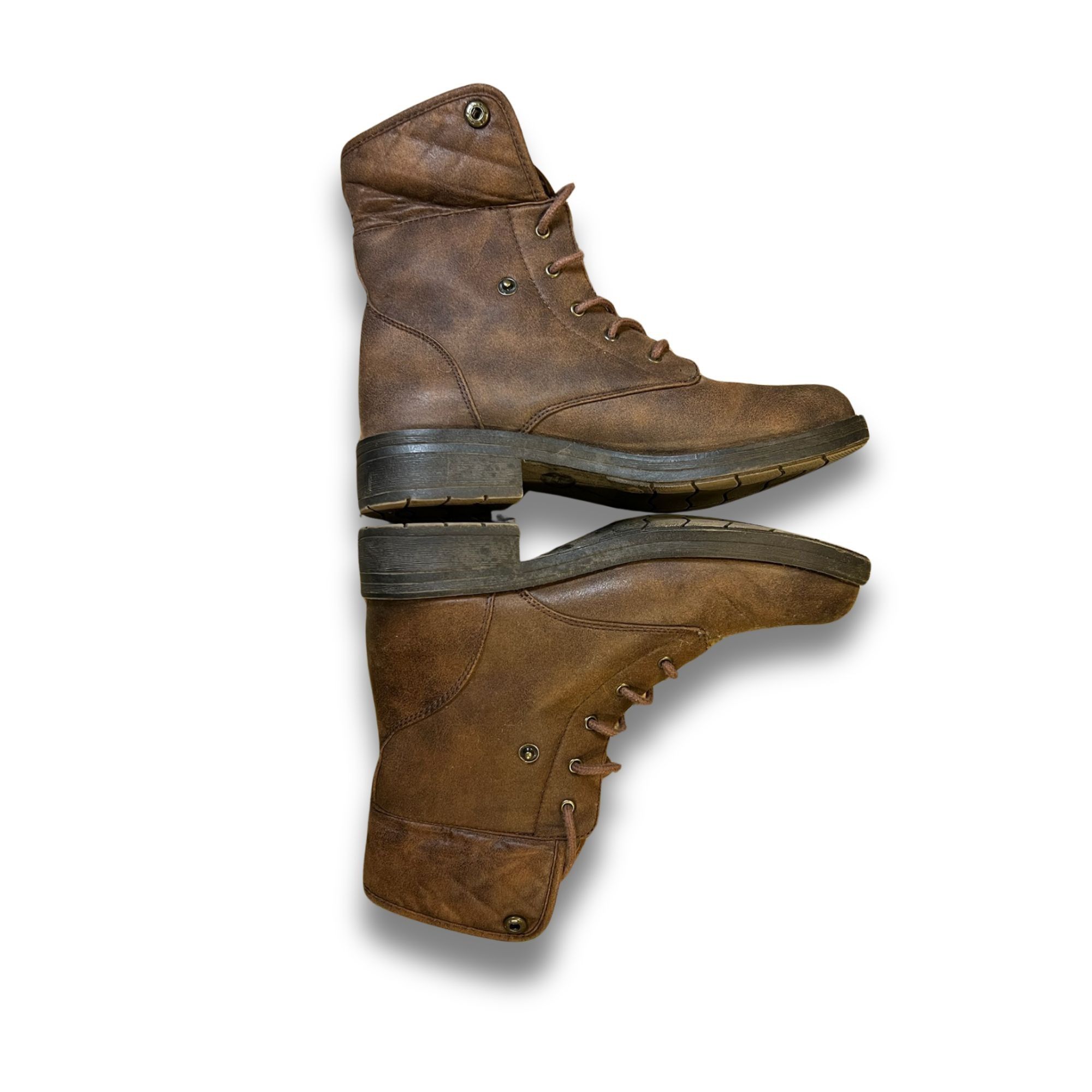 American Eagle Outfitters American Eagle Brown Casual Lace-Up Ankle Boots For Women Si Size US 8 / IT 38 - 7 Thumbnail