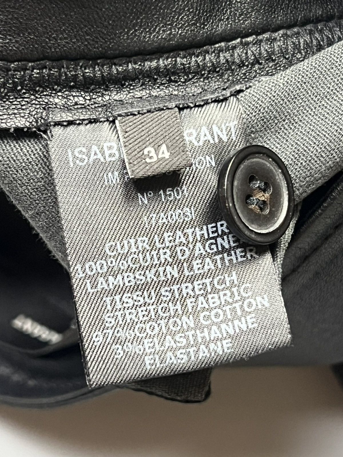 Designer × Isabel Marant Isabel Marant - Slit Ankle Leather - Pants Size 25" / US 0 / IT 36 - 11 Thumbnail