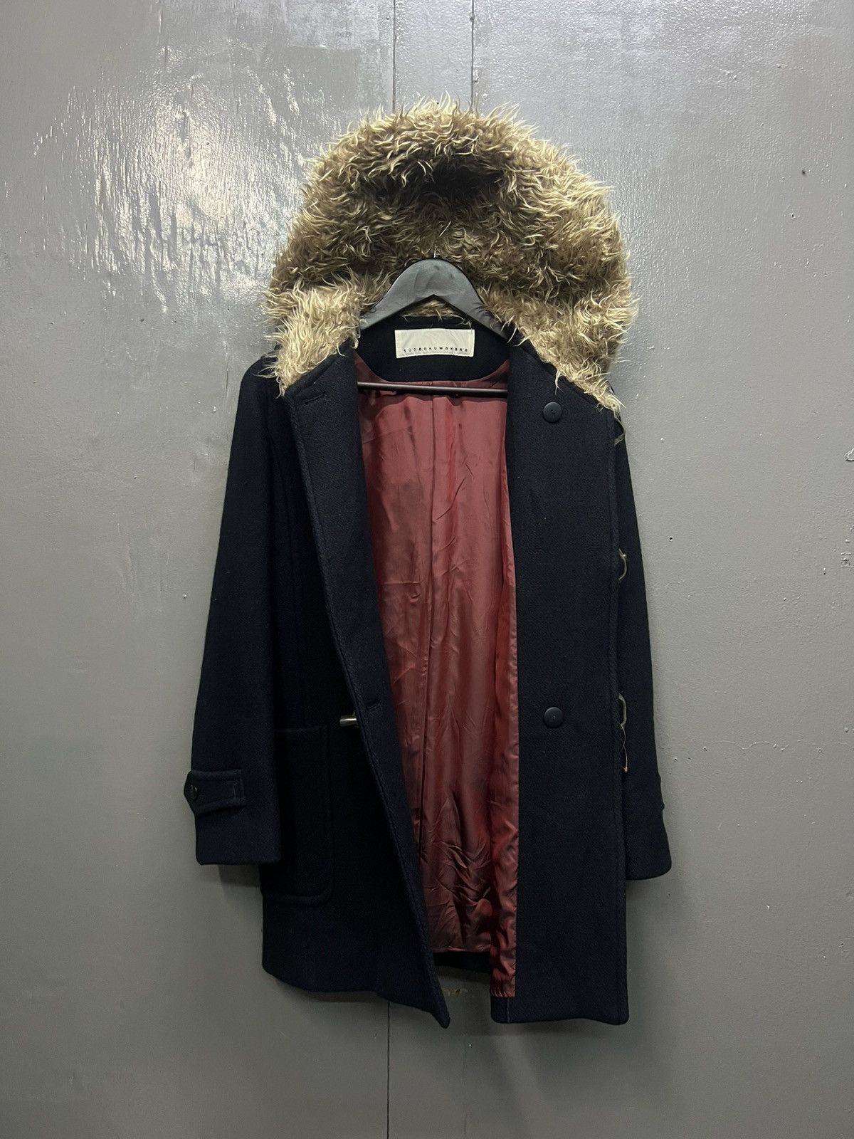 Sunao Kuwahara Sunaokuwahara Wool Coat With Fleece Lined Hoodie Size S / US 4 / IT 40 - 6 Thumbnail