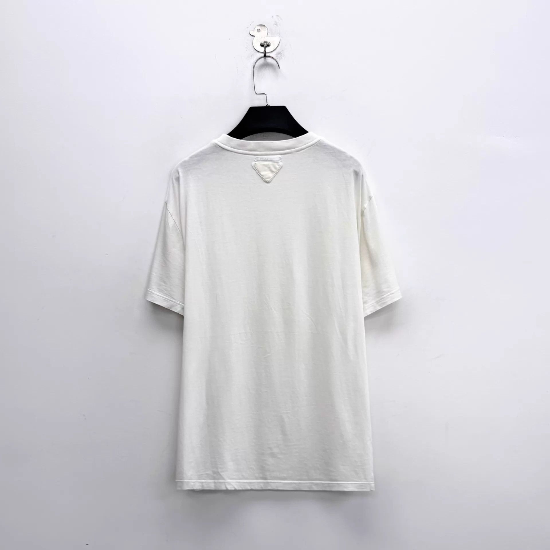 Prada Prada White Triangle Logo Short Sleeve T-Shirt XL Unisex Size XL / US 12-14 / IT 48-50 - 2 Thumbnail