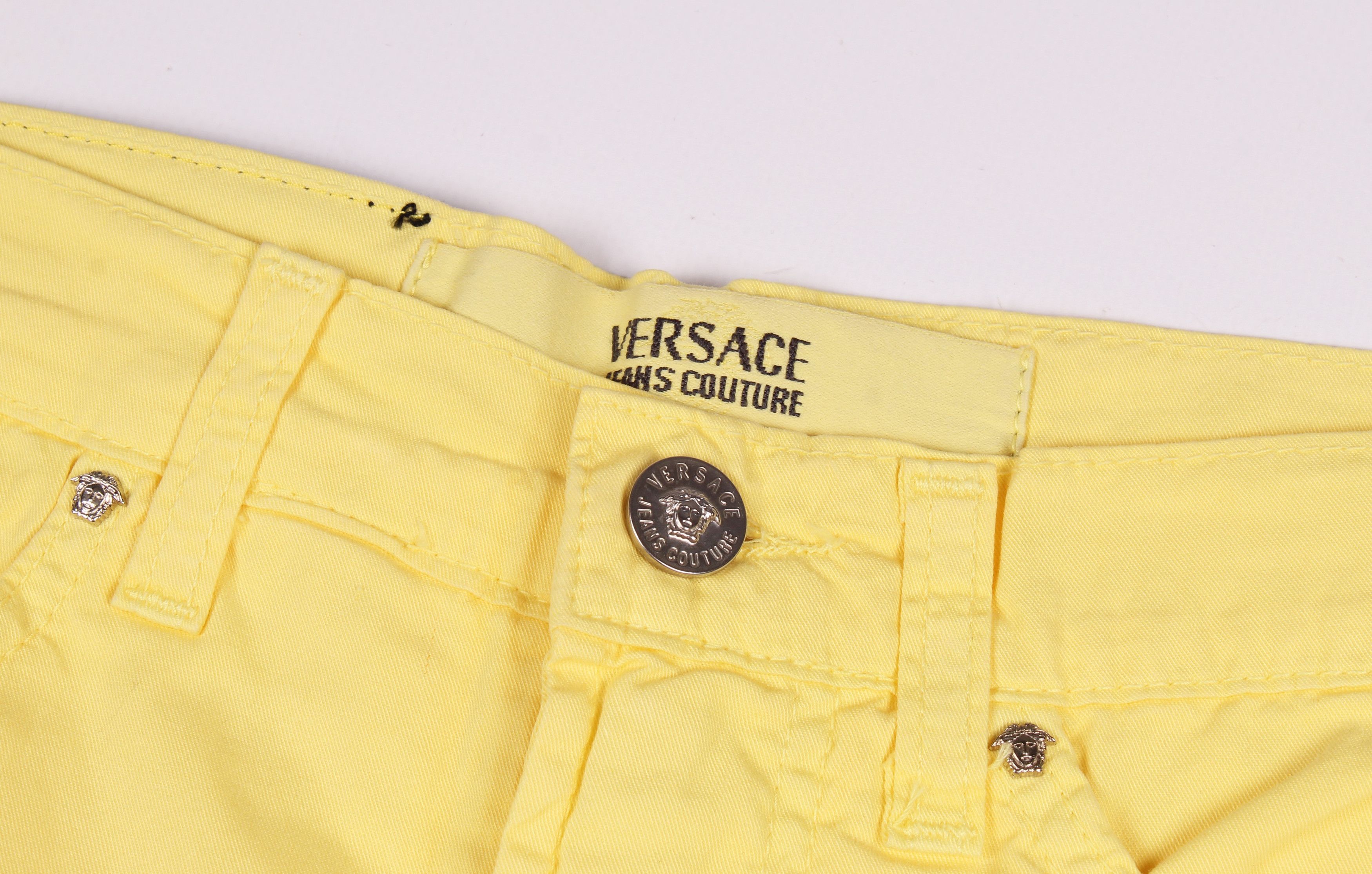 Versace Vintage Versace Jeans Couture 90's High Waisted Trousers Size 24" / US 00 / IT 34 - 3 Thumbnail