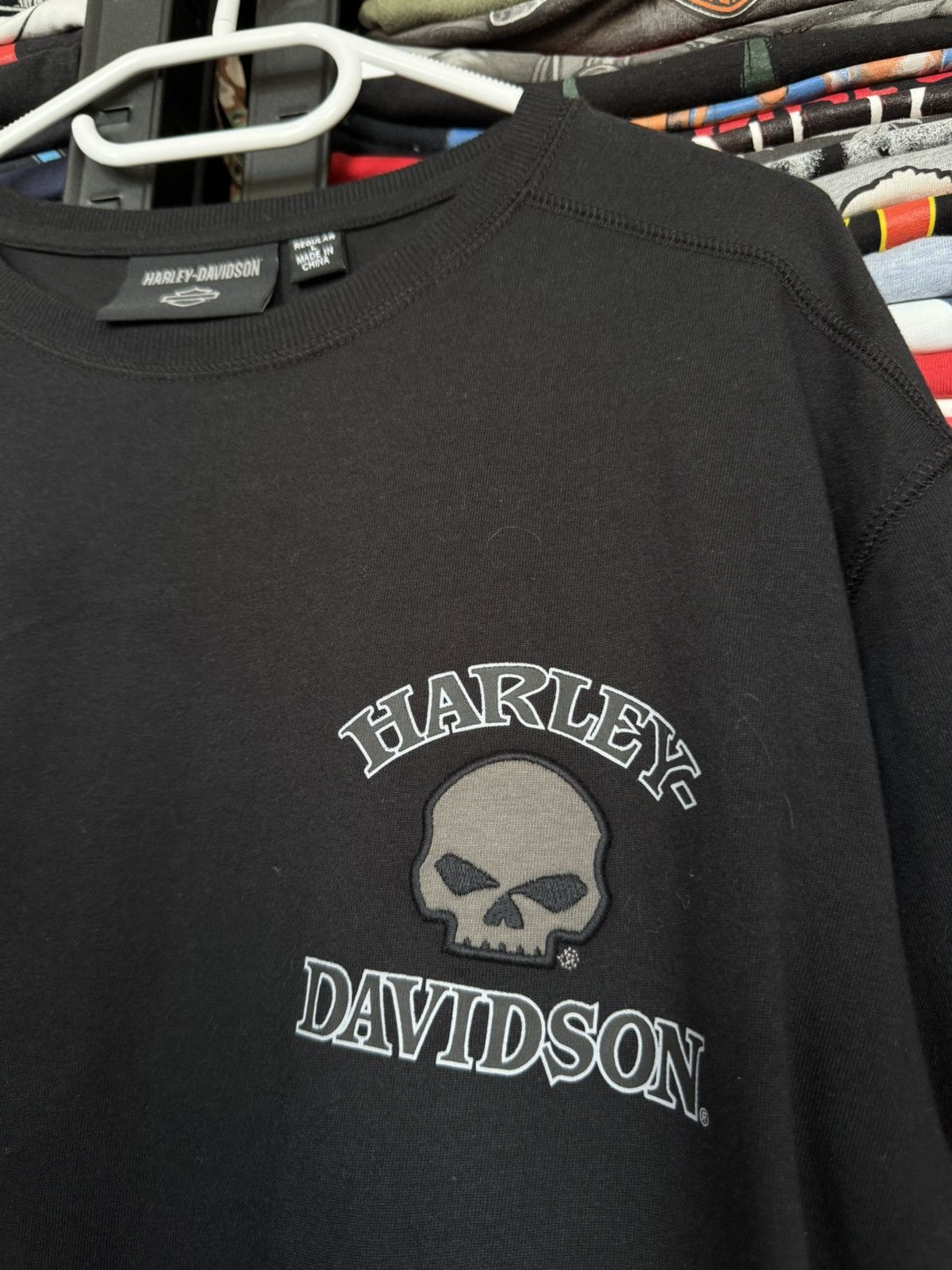 Harley Davidson Harley Davidson long sleeve black big logo Size US L / EU 52-54 / 3 - 3 Thumbnail