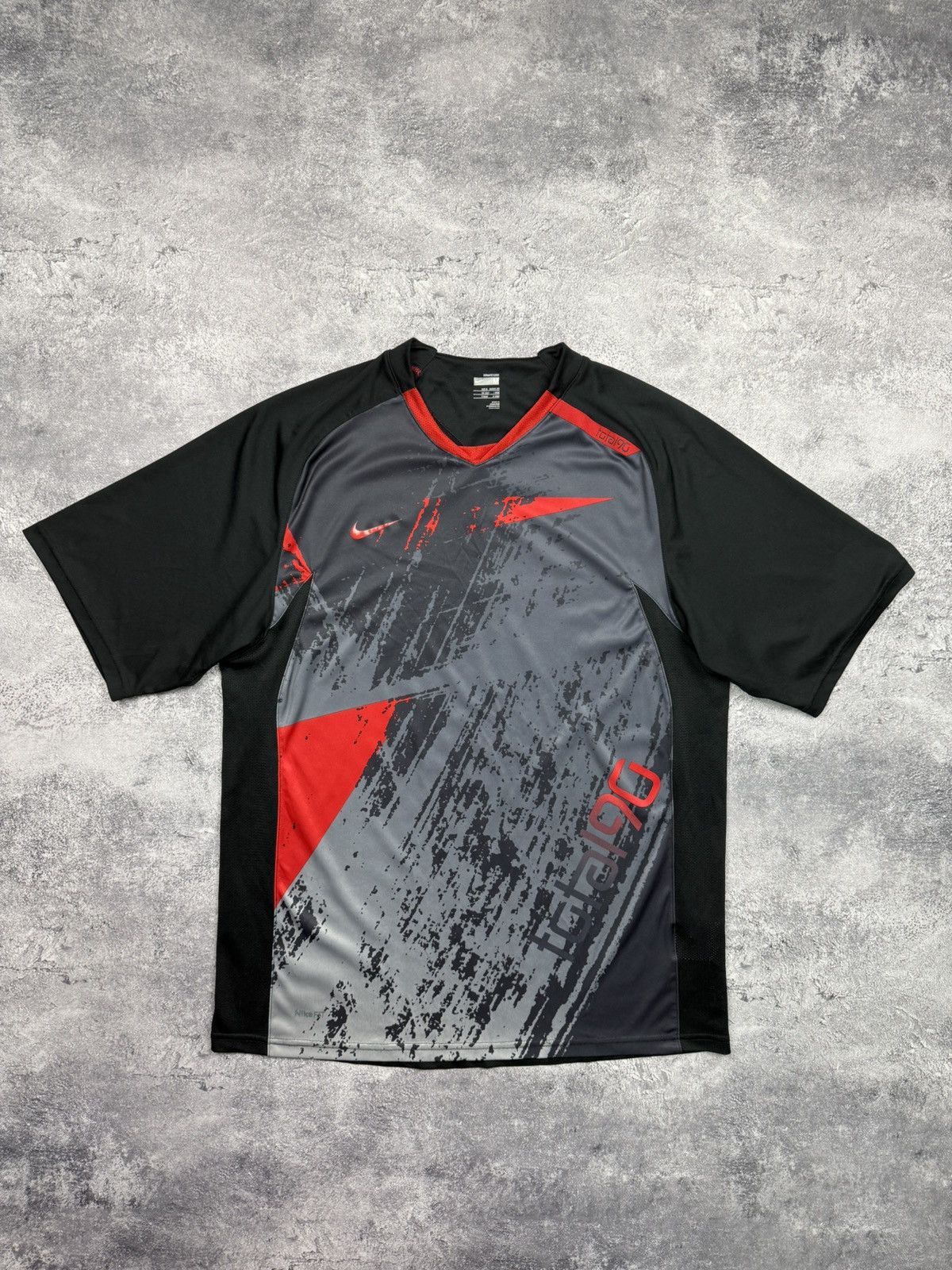 Nike Vintage Nike Total 90 TN Jersey T-Shirt Y2K Swoosh Drill Tee Size US M / EU 48-50 / 2 - 1 Thumbnail