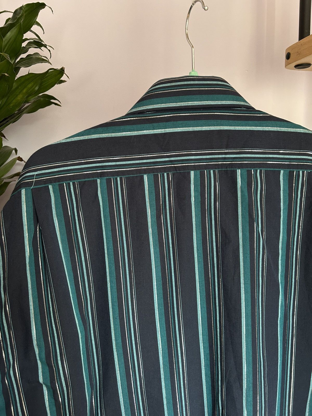 Saint Laurent Paris Vintage Yves Saint Laurent Striped Shirt Size US L / EU 52-54 / 3 - 12 Thumbnail