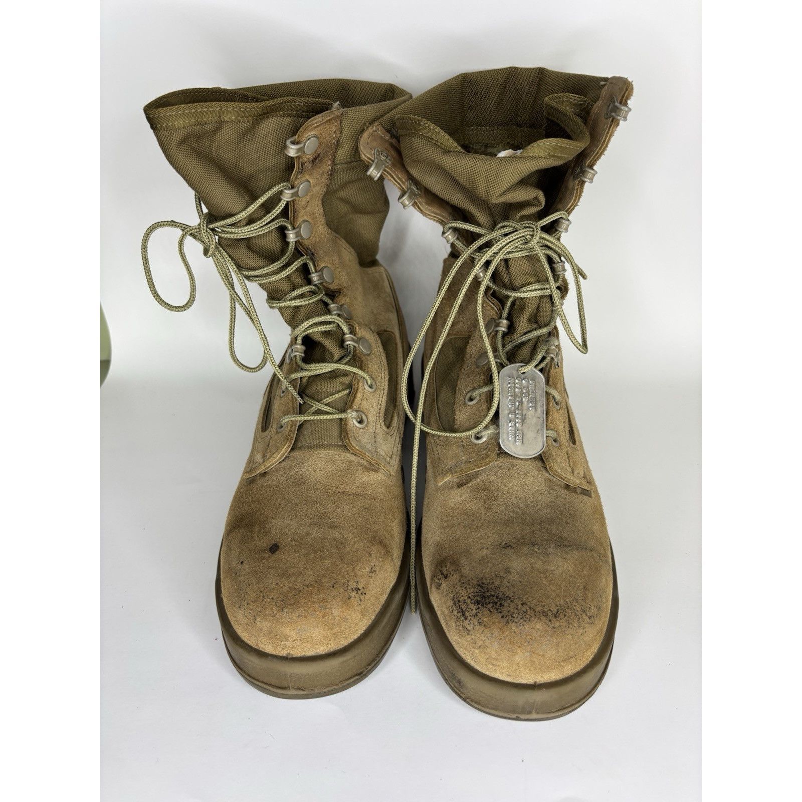 Belleville Belleville Boots Steel Toe Men Size 10R Green Brown Suede La Size US 10 / EU 43 - 7 Thumbnail