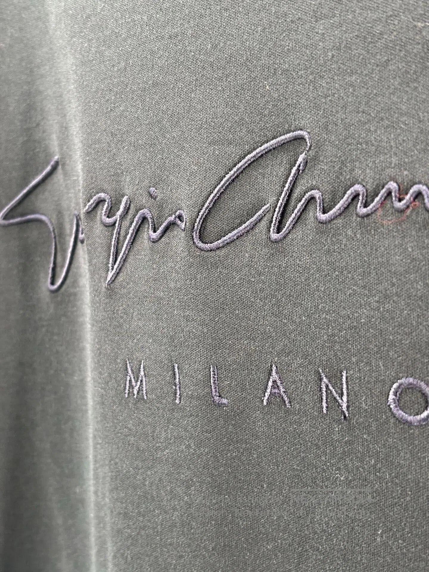 Emporio Armani giorgio armani men's black cotton t-shirt. Size US L / EU 52-54 / 3 - 2 Thumbnail