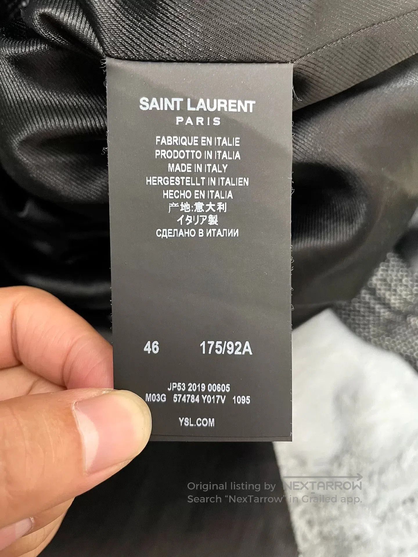 Saint Laurent Paris Saint Laurent Double. Size US S / EU 44-46 / 1 - 5 Thumbnail