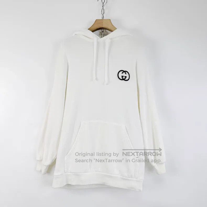 Gucci Gucci White chest double G embroidery logo hooded sweatshi Size XXS / US 00 / IT 34 - 1 Thumbnail