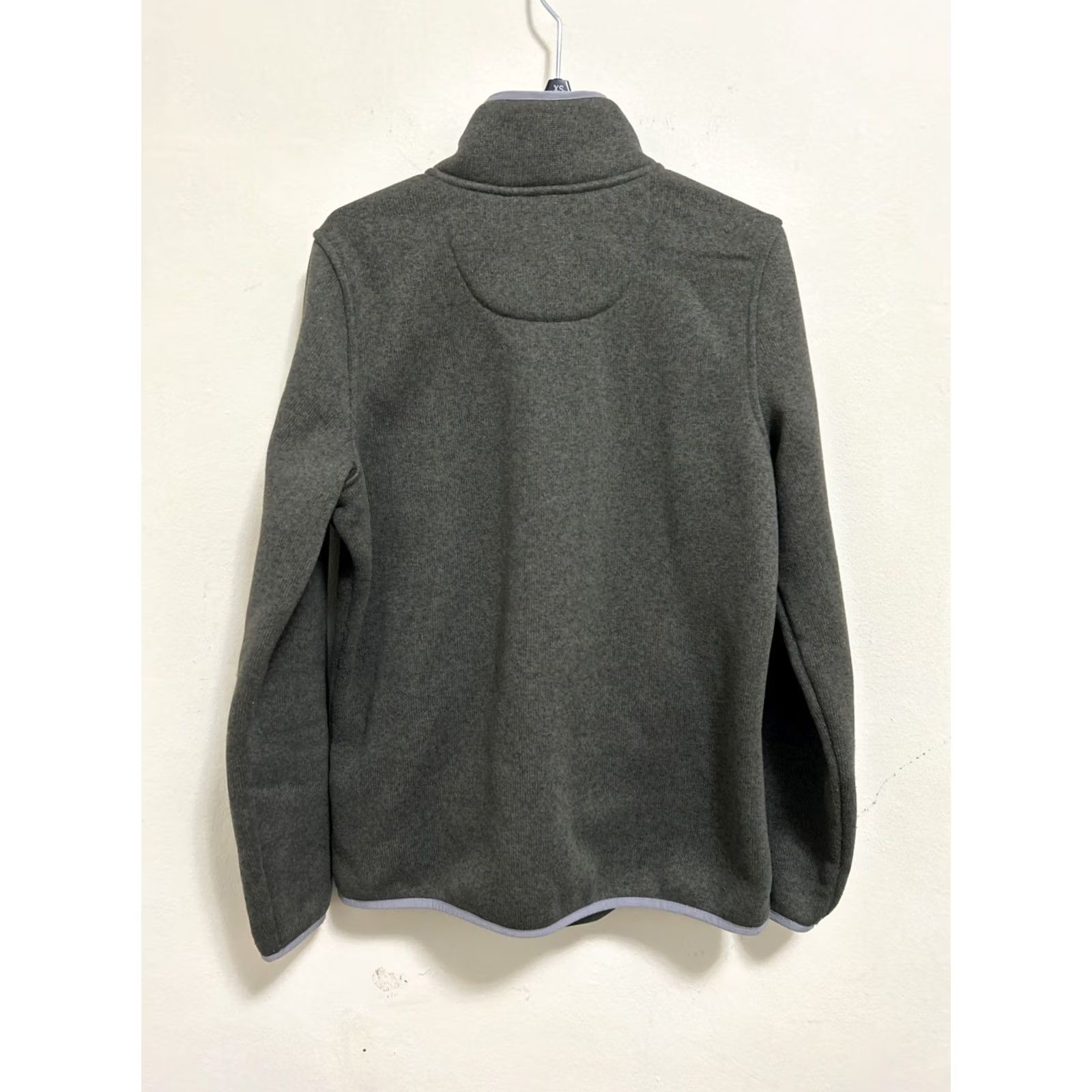 Vintage L.L. Bean Sweater Fleece Womens S Olive Green 1/4 T-Snap Pullover Logo 292726 Size S / US 4 / IT 40 - 7 Thumbnail