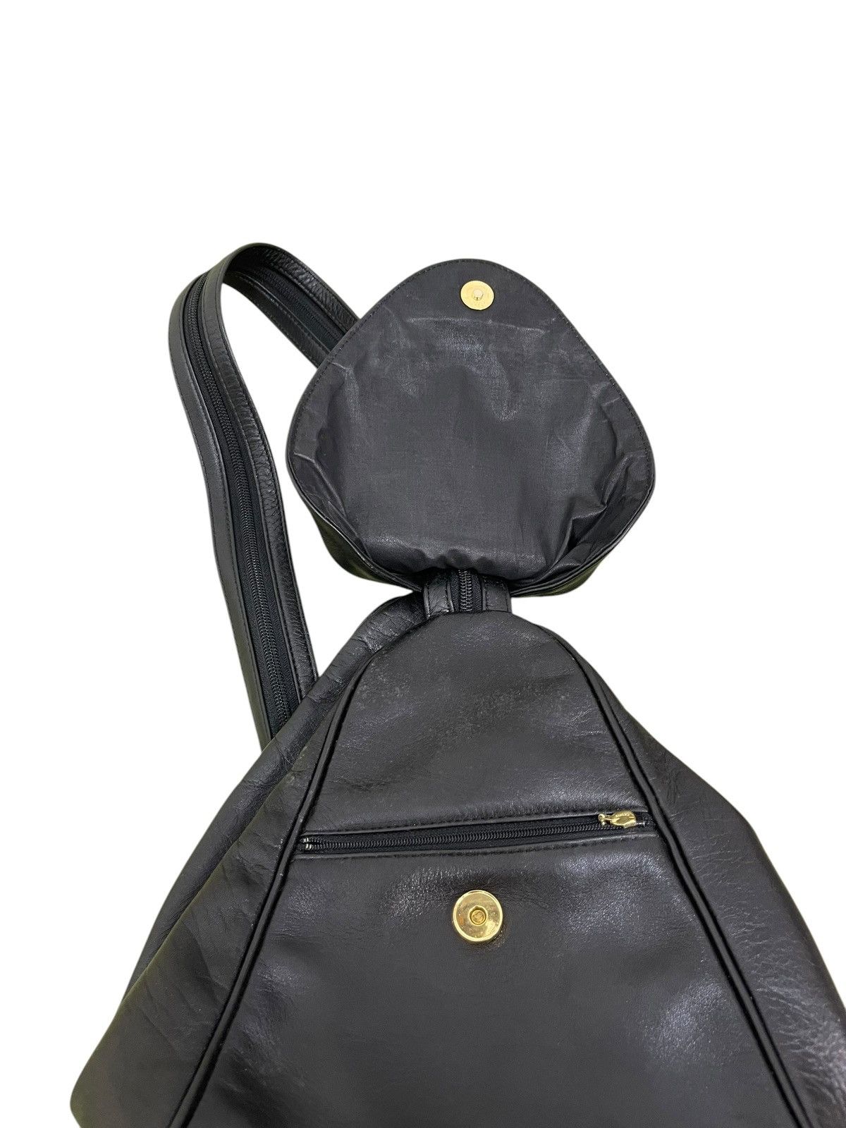 Japanese Brand Full Leather Kawano 2 Way Backpack Shoulder Bag 1🟩4 Size ONE SIZE - 11 Thumbnail